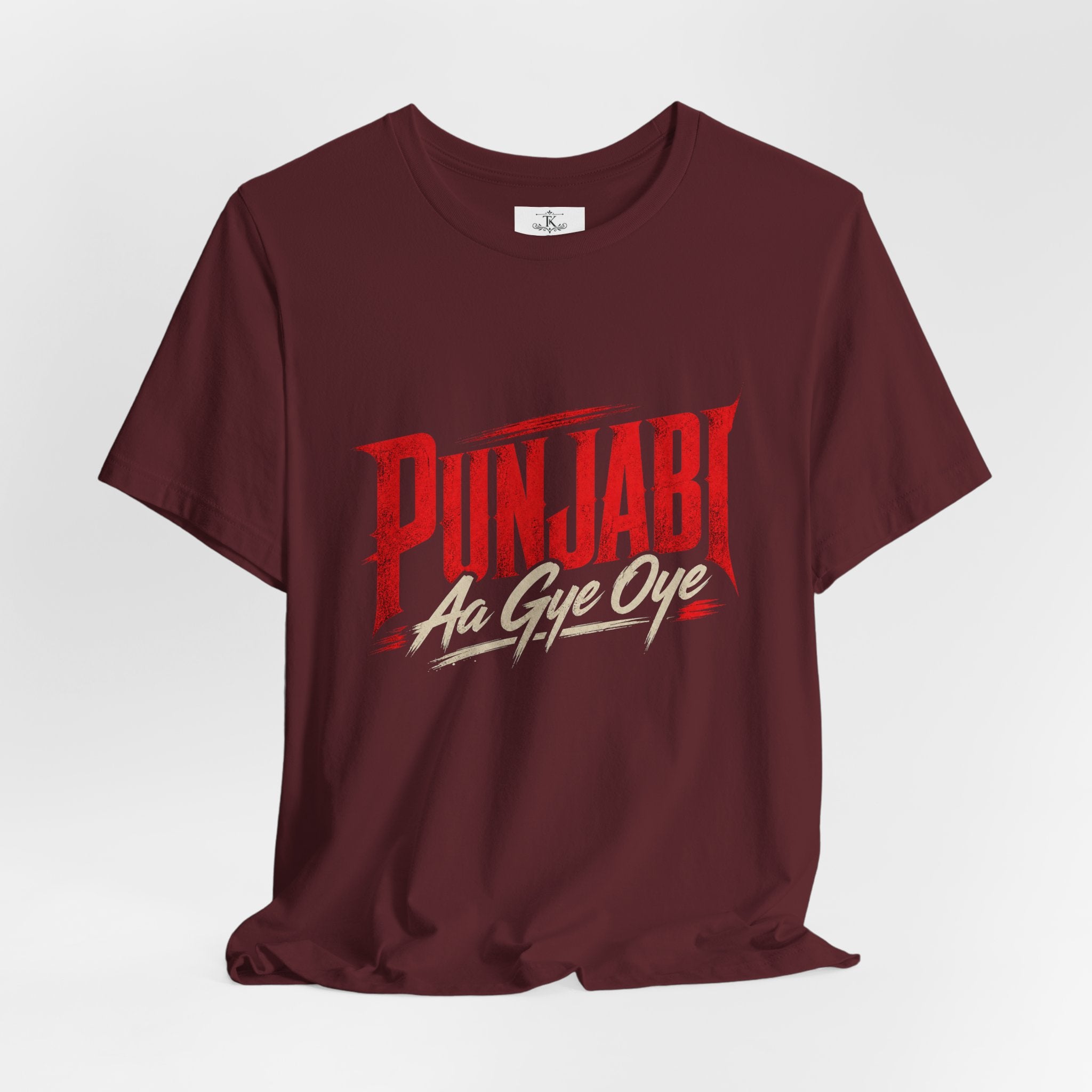 Punjabi Aa Gye Oye Tee Punjabi Pride Typography T-Shirt