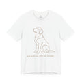 Dog Memorial T-Shirt – Labrador Remembrance Shirt, Pet Loss Sympathy Tee, Minimalist Line Art Dog Graphic Unisex Shirt