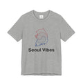 Seoul Vibes T-Shirt – Korea Map Graphic Tee, Minimalist Hangul Aesthetic Shirt, Korean Streetwear Unisex Graphic Tee