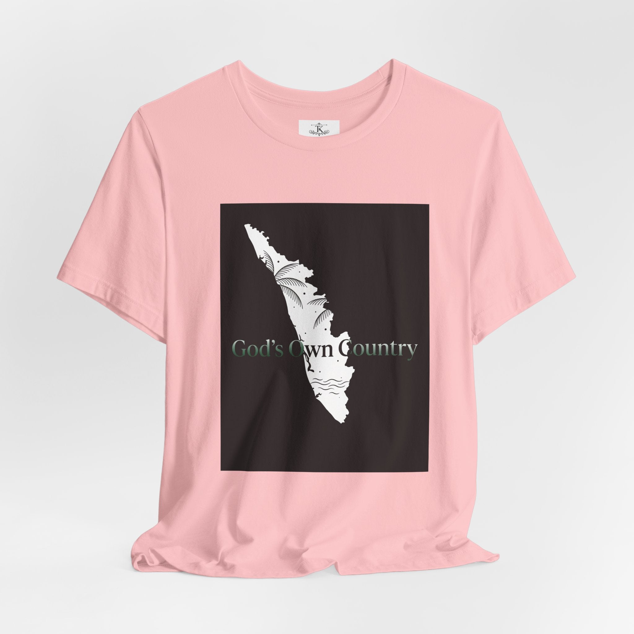 Gods Own Country T-Shirt Kerala Map Graphic Tee Kerala Outline Shirt India Travel Souvenir Unisex Gift
