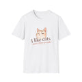 I Like Cats More Than People Shirt Cute Cat Face T Shirt Funny Cat Lover Tee