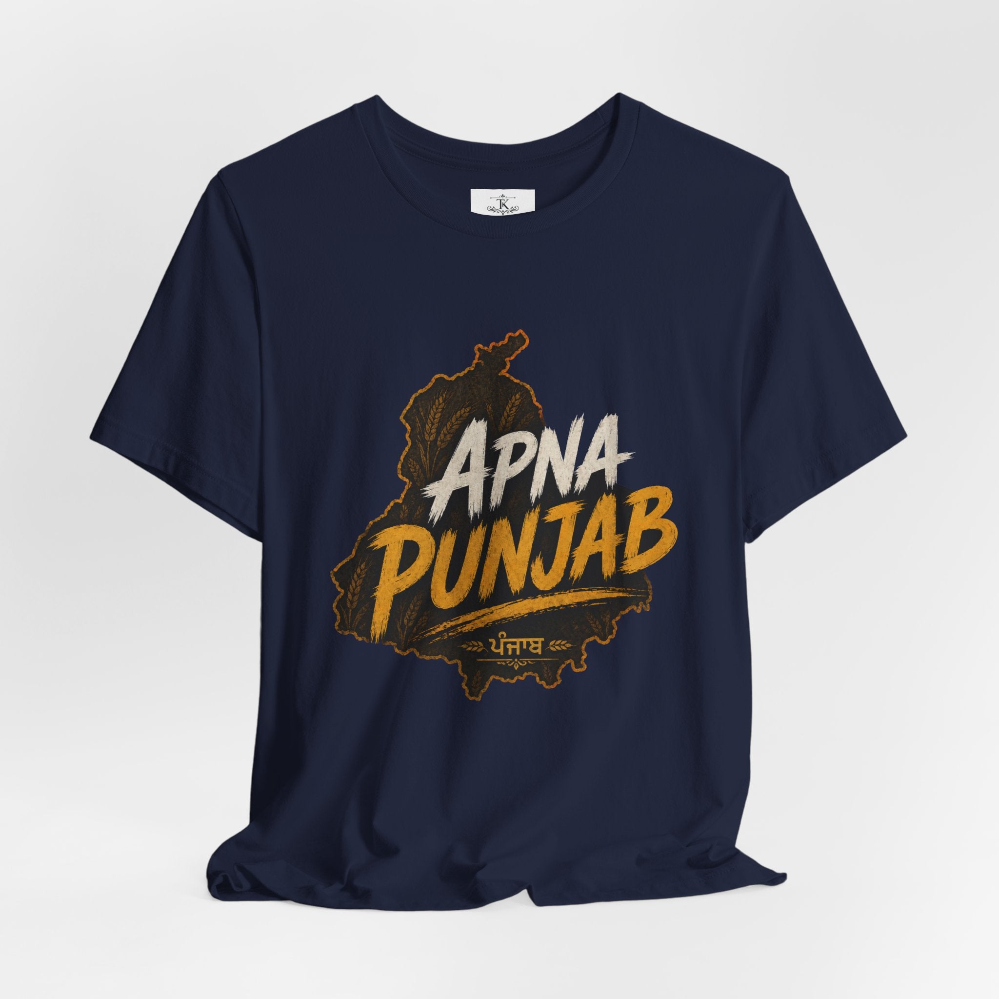 Apna Punjab T-Shirt Punjab Map Graphic Tee Punjabi Typography Shirt Punjabi Pride Unisex Desi Streetwear Gift