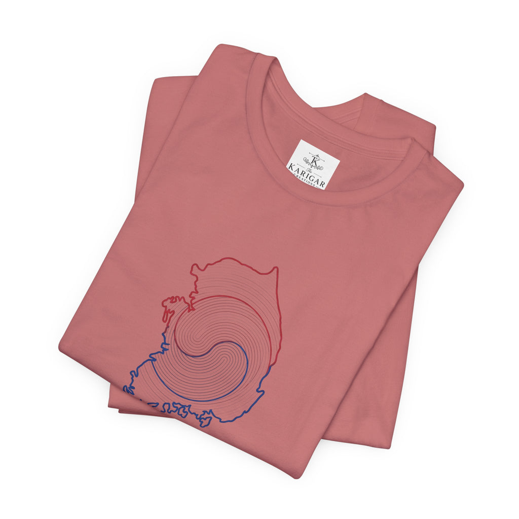 Seoul Vibes T-Shirt – Korea Map Graphic Tee, Minimalist Hangul Aesthetic Shirt, Korean Streetwear Unisex Graphic Tee