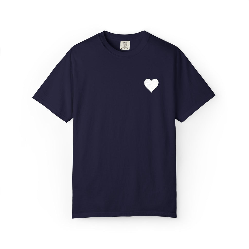 Heart Embroidered T‑Shirt