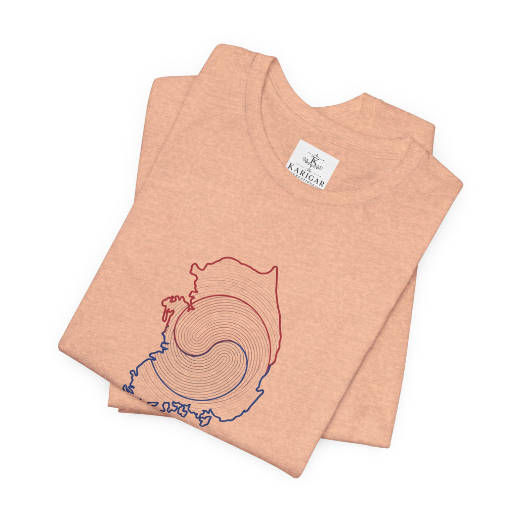 Seoul Vibes T-Shirt – Korea Map Graphic Tee, Minimalist Hangul Aesthetic Shirt, Korean Streetwear Unisex Graphic Tee