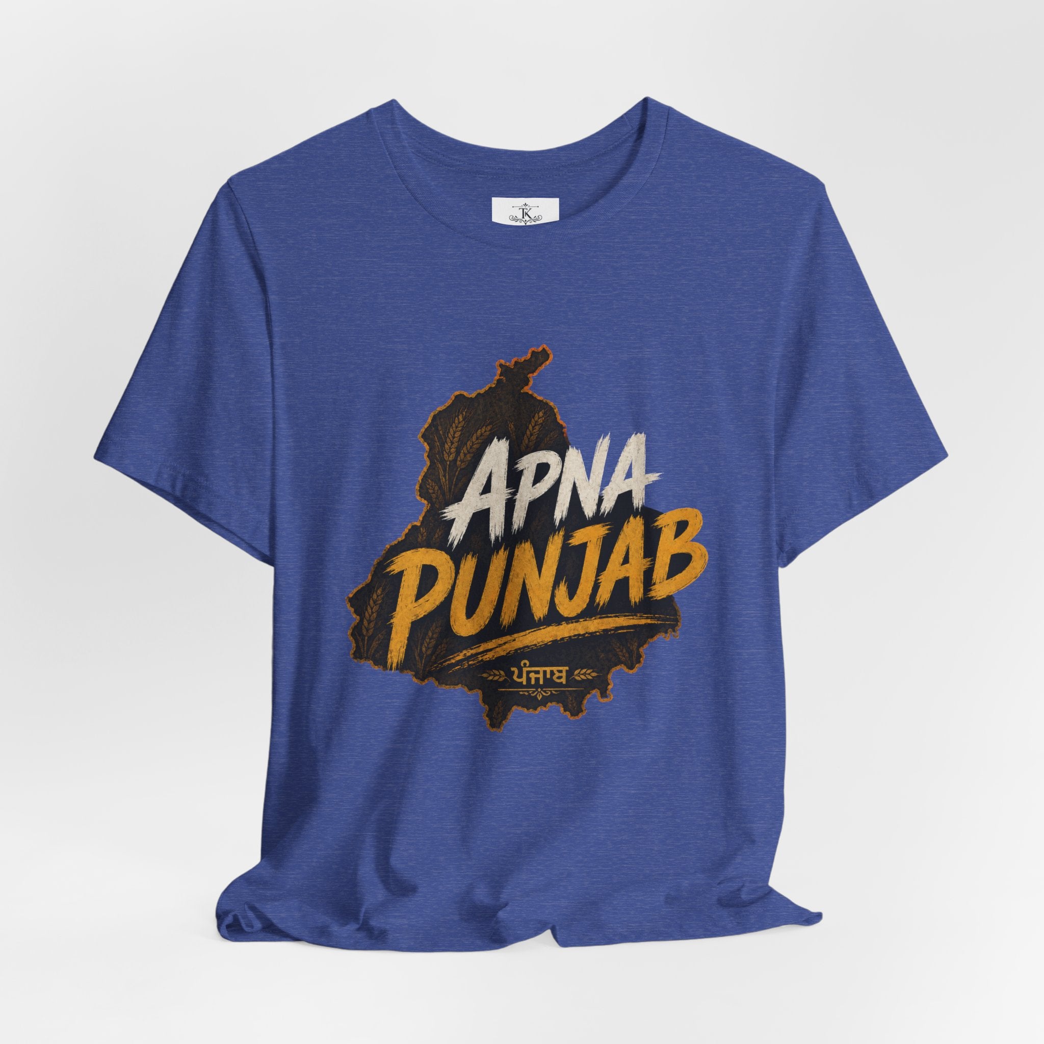 Apna Punjab T-Shirt Punjab Map Graphic Tee Punjabi Typography Shirt Punjabi Pride Unisex Desi Streetwear Gift