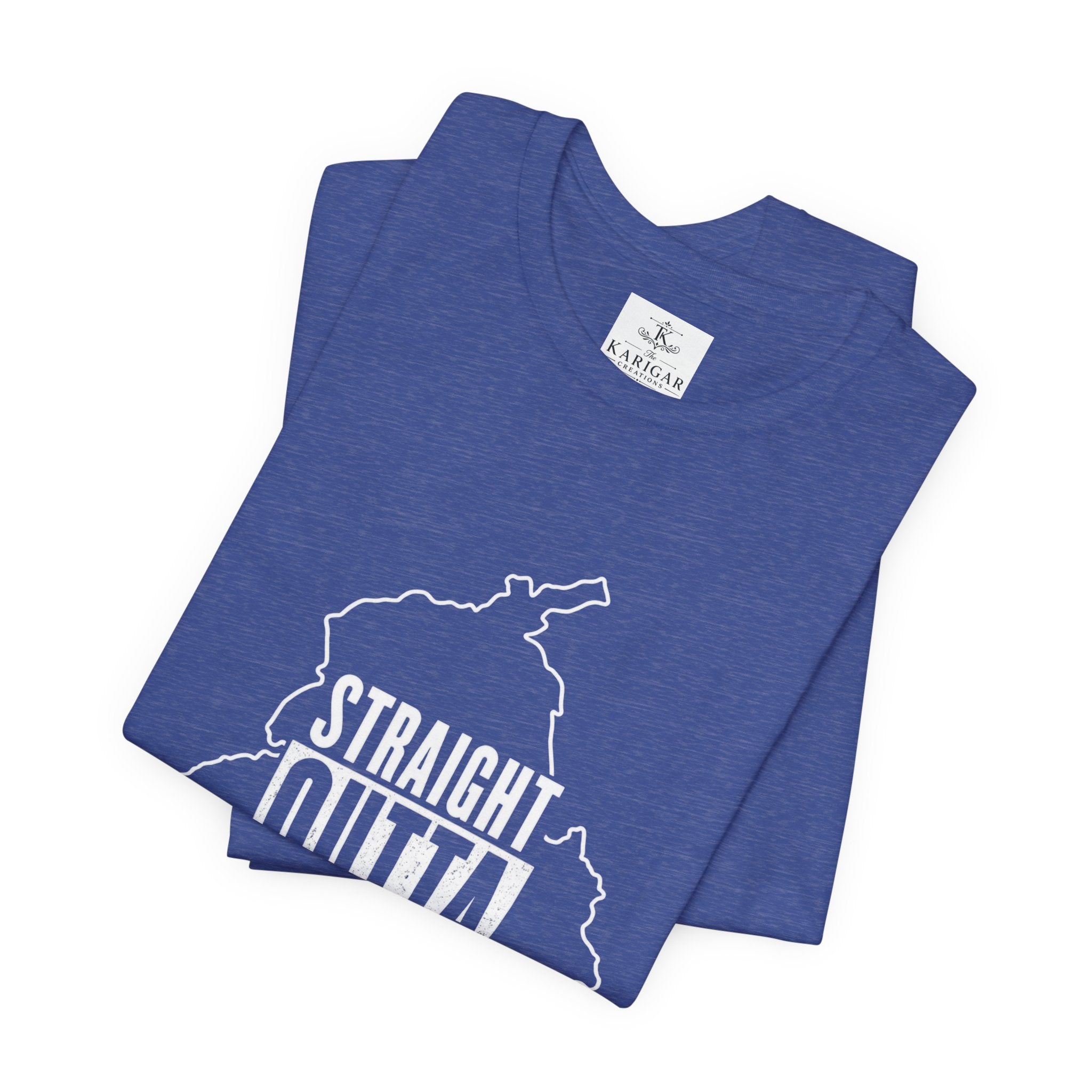 Straight Outta Punjab T-Shirt – Punjabi Pride Graphic Tee, Punjab Map Typography Shirt, Desi Streetwear Unisex Graphic Tee