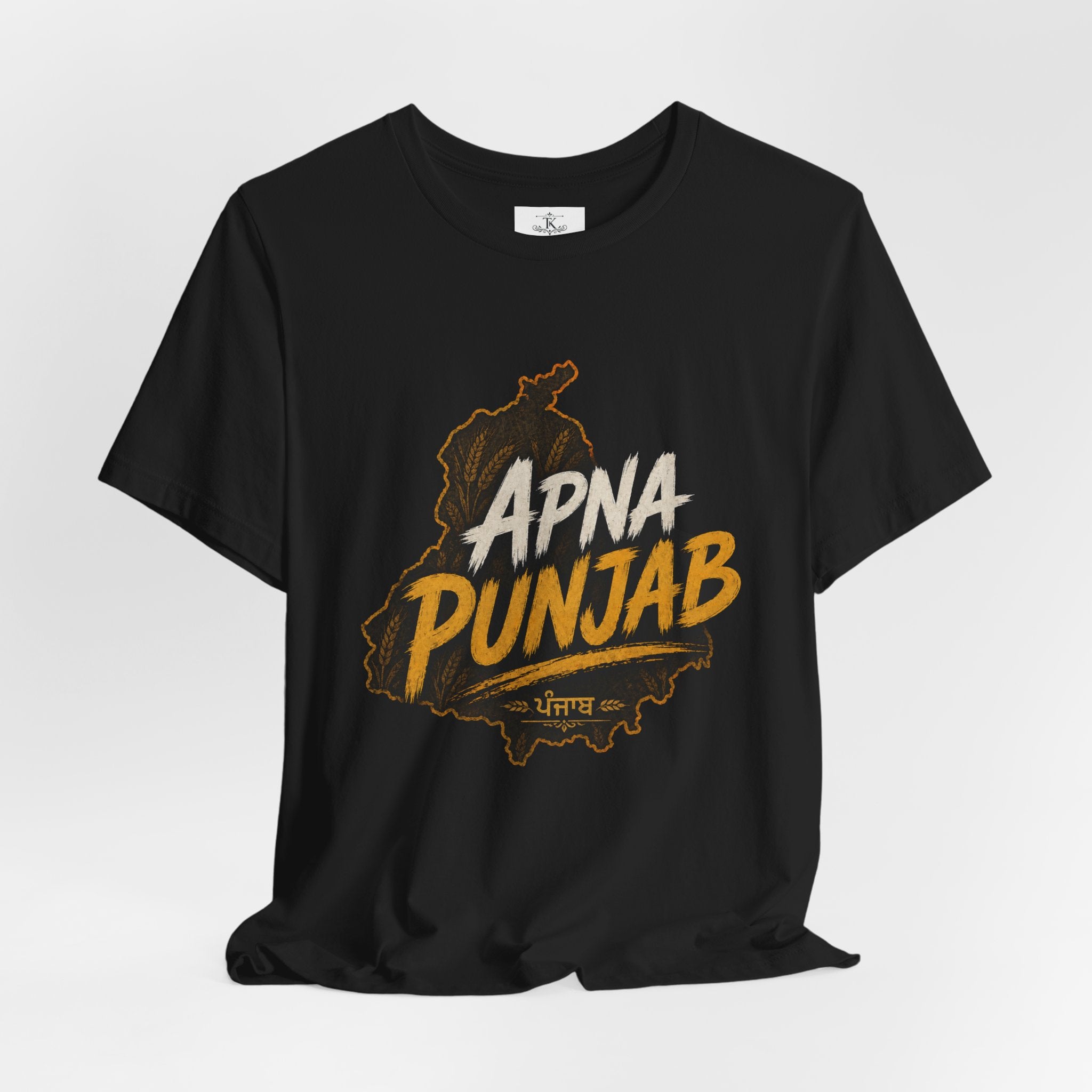Apna Punjab T-Shirt Punjab Map Graphic Tee Punjabi Typography Shirt Punjabi Pride Unisex Desi Streetwear Gift