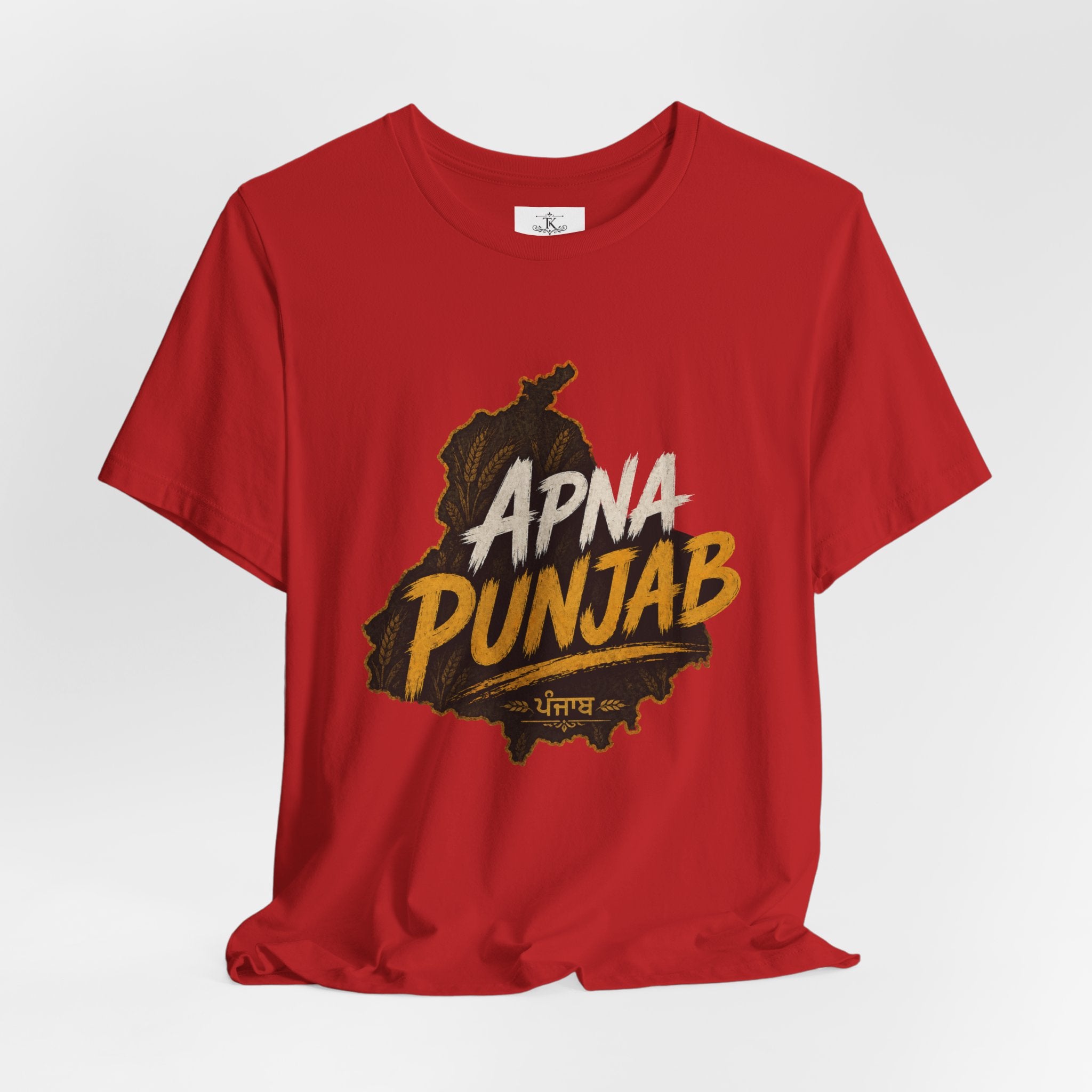 Apna Punjab T-Shirt Punjab Map Graphic Tee Punjabi Typography Shirt Punjabi Pride Unisex Desi Streetwear Gift