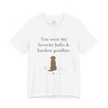 Dog Memorial T-Shirt – “Favorite Hello Hardest Goodbye” Shirt, Pet Loss Sympathy Tee, Minimalist Dog Silhouette Unisex Graphic Tee