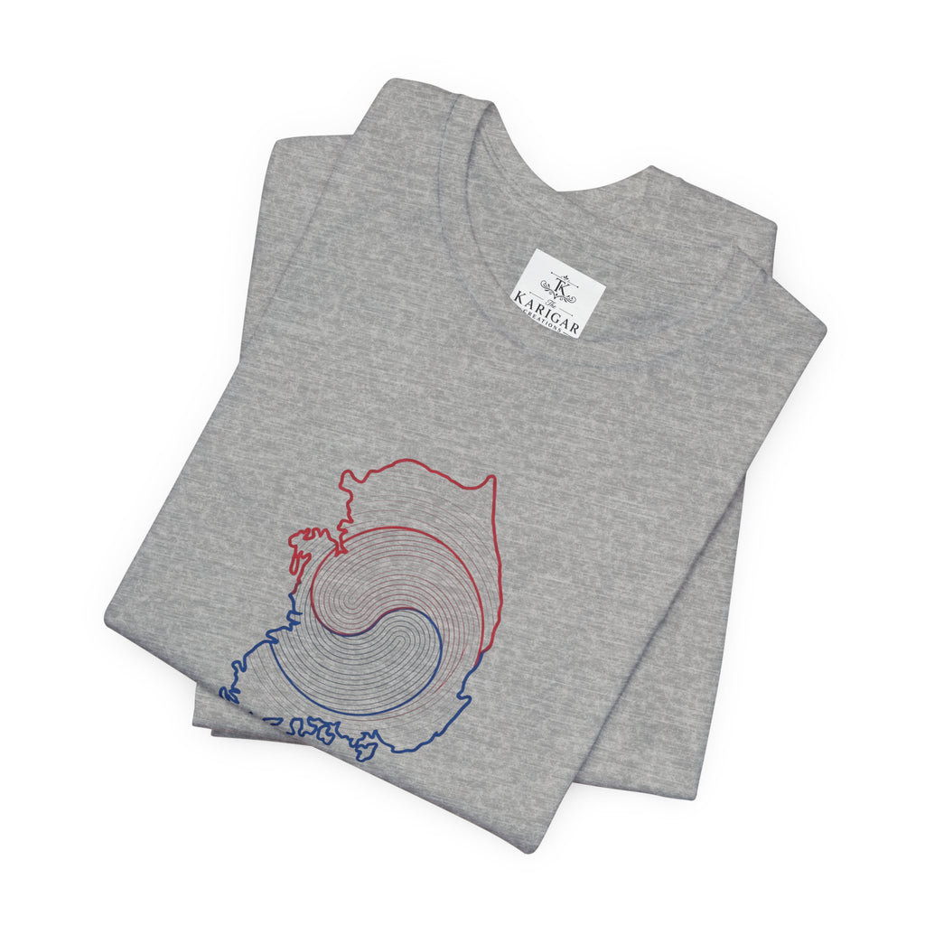 Seoul Vibes T-Shirt – Korea Map Graphic Tee, Minimalist Hangul Aesthetic Shirt, Korean Streetwear Unisex Graphic Tee