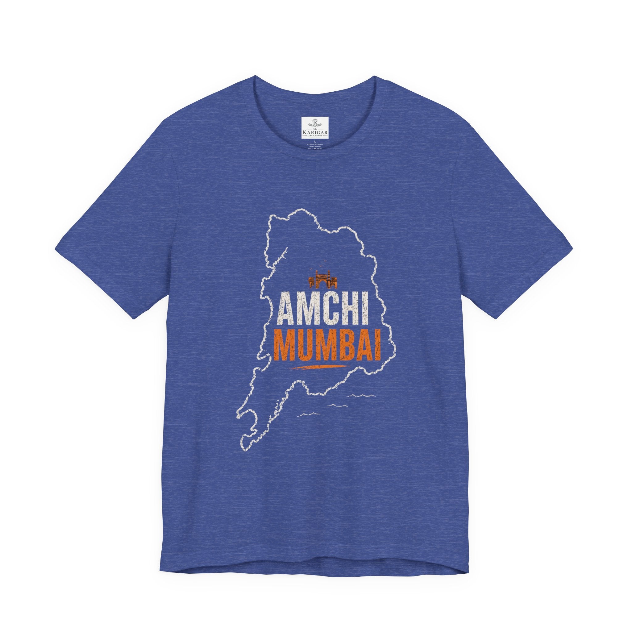 Amchi Mumbai T-Shirt – Mumbai Map Graphic Tee, Gateway of India Shirt, Maharashtra Pride Unisex Streetwear Tee