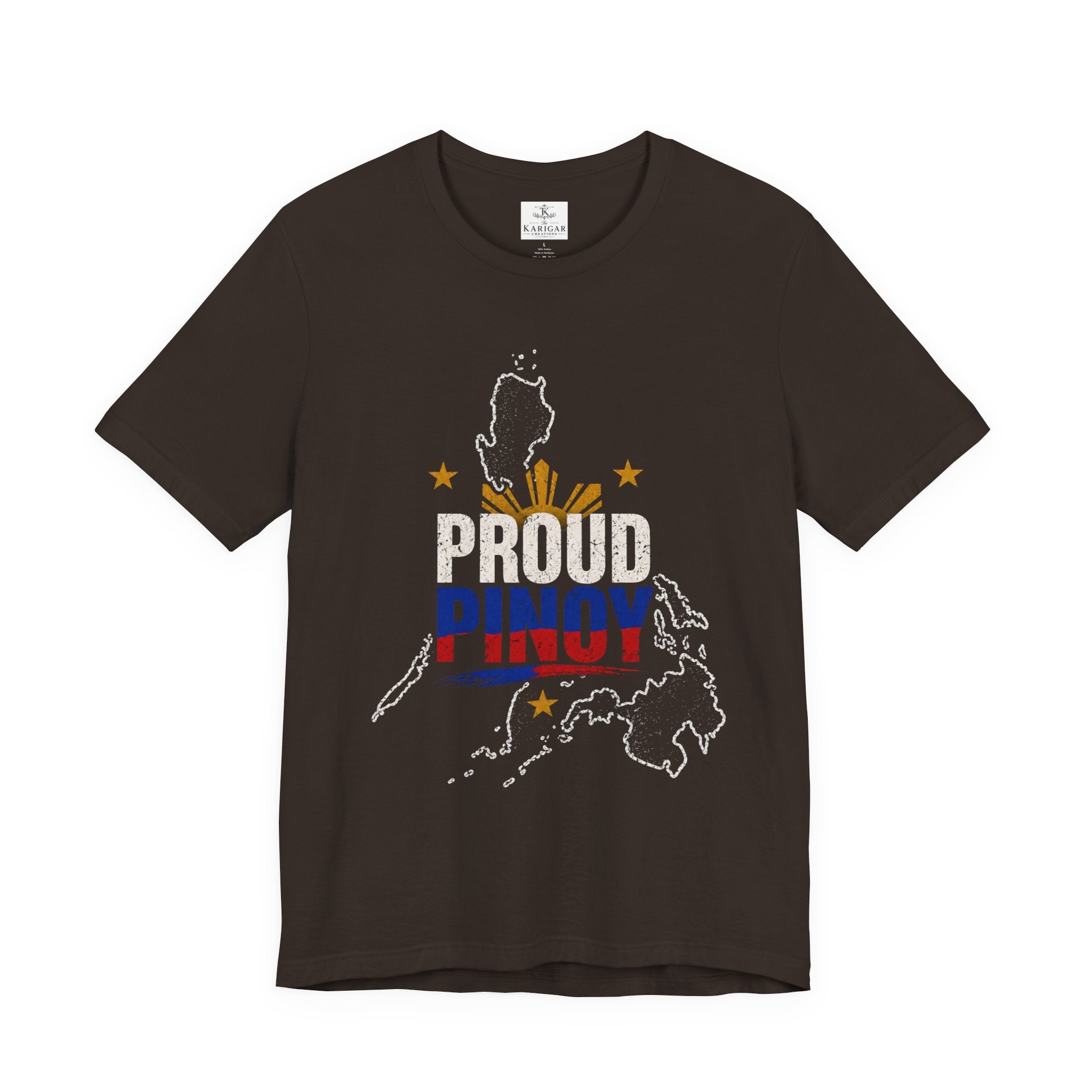 Philippines T-Shirt Proud Pinoy Shirt Filipino Flag Graphic Tee Philippine Map Shirt Unisex Gift for Filipinos Travel Souvenirrs