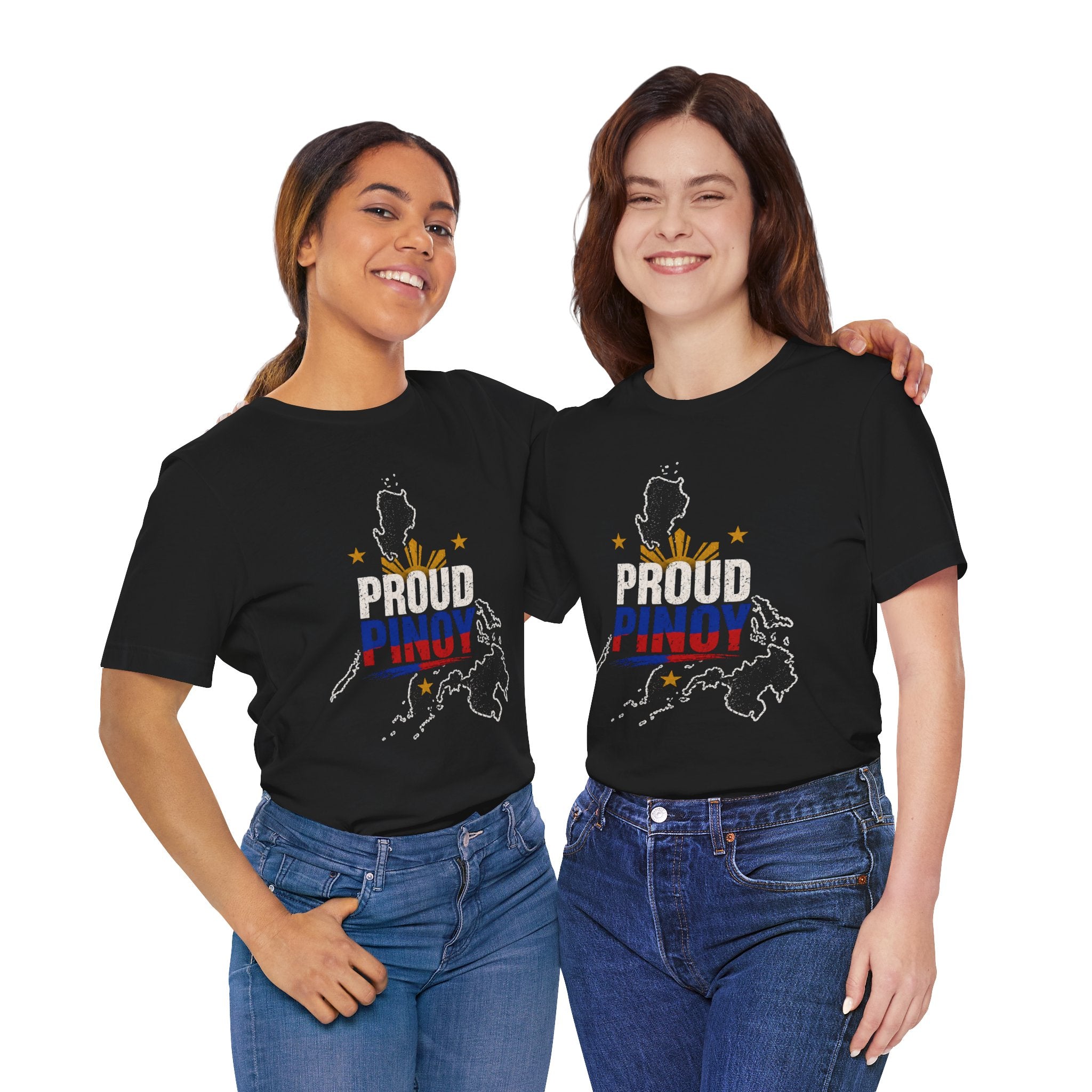 Philippines T-Shirt Proud Pinoy Shirt Filipino Flag Graphic Tee Philippine Map Shirt Unisex Gift for Filipinos Travel Souvenirrs