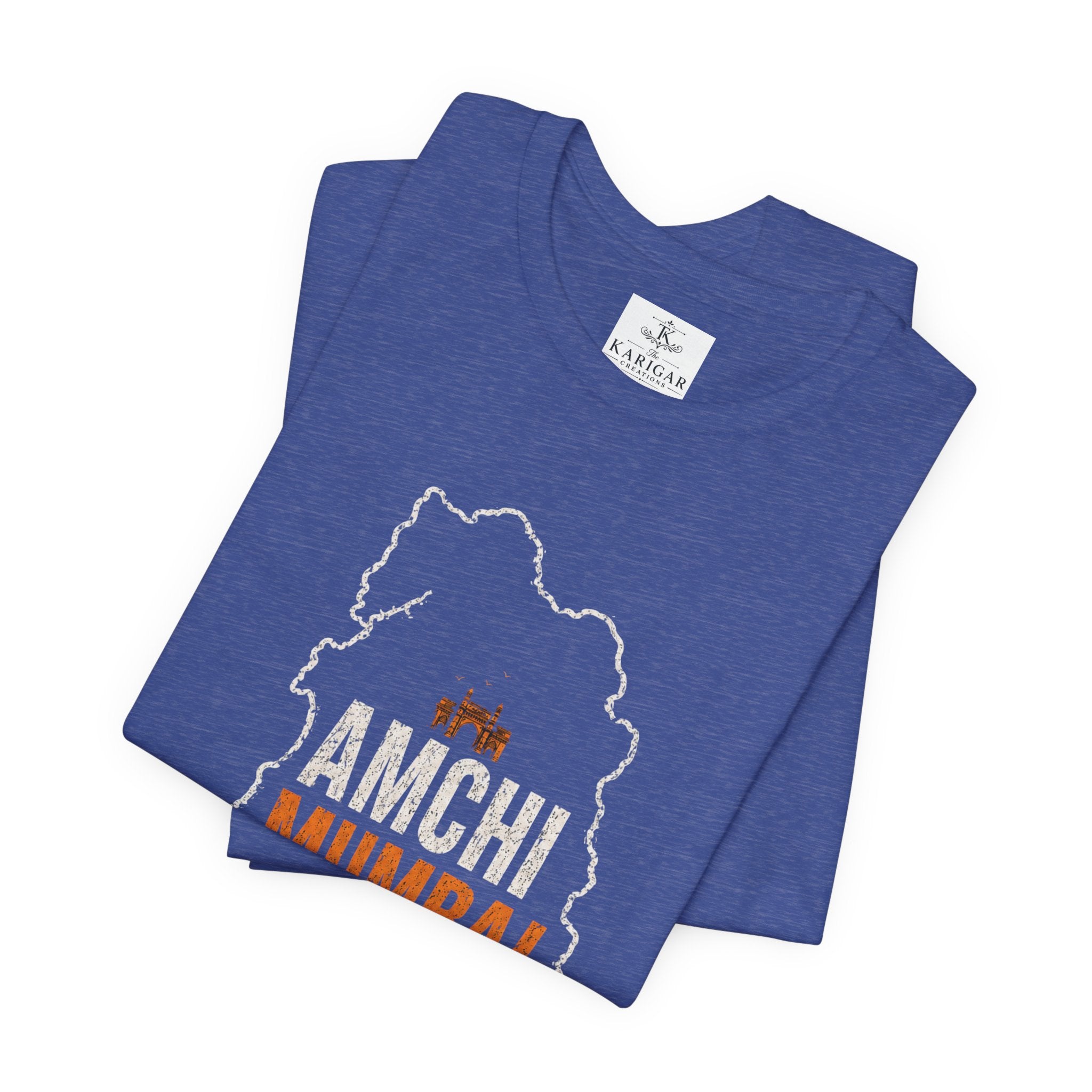 Amchi Mumbai T-Shirt – Mumbai Map Graphic Tee, Gateway of India Shirt, Maharashtra Pride Unisex Streetwear Tee