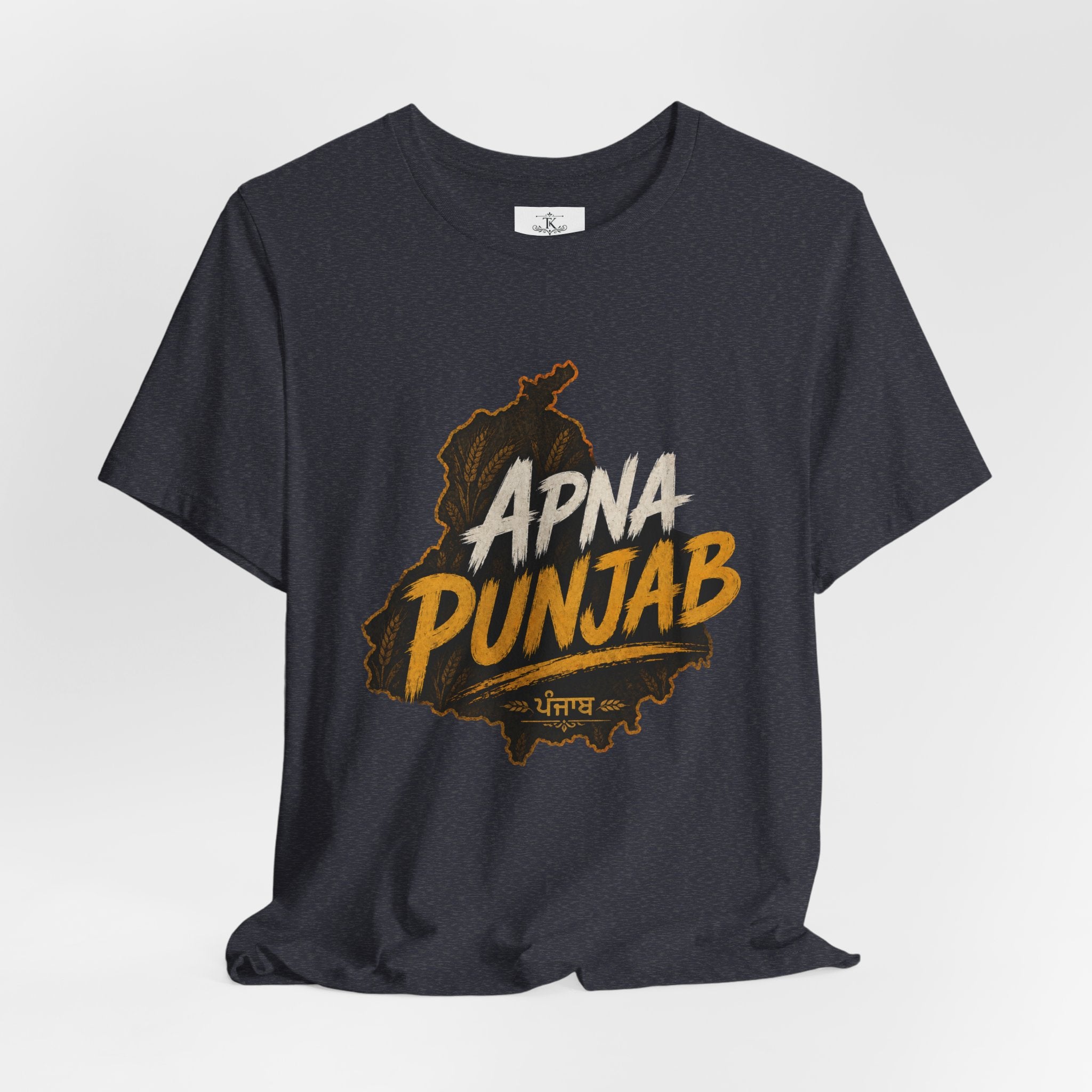 Apna Punjab T-Shirt Punjab Map Graphic Tee Punjabi Typography Shirt Punjabi Pride Unisex Desi Streetwear Gift
