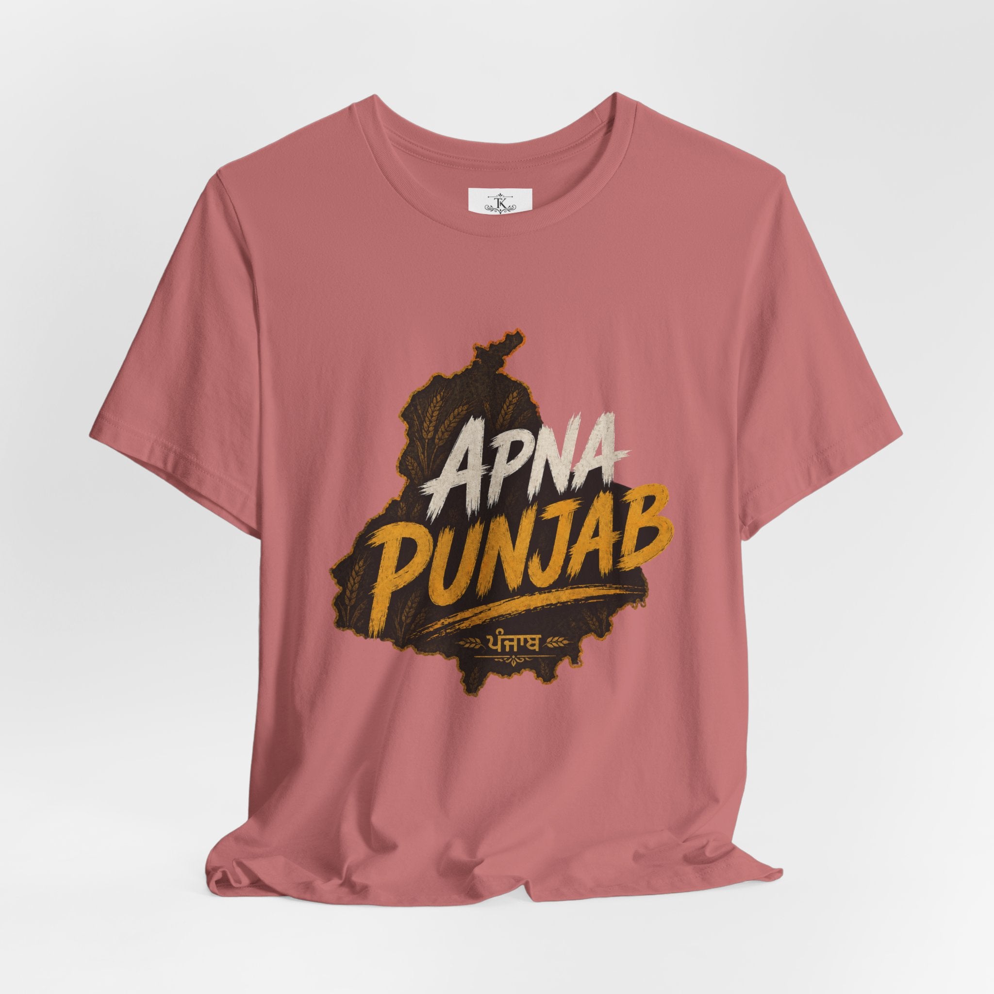 Apna Punjab T-Shirt Punjab Map Graphic Tee Punjabi Typography Shirt Punjabi Pride Unisex Desi Streetwear Gift