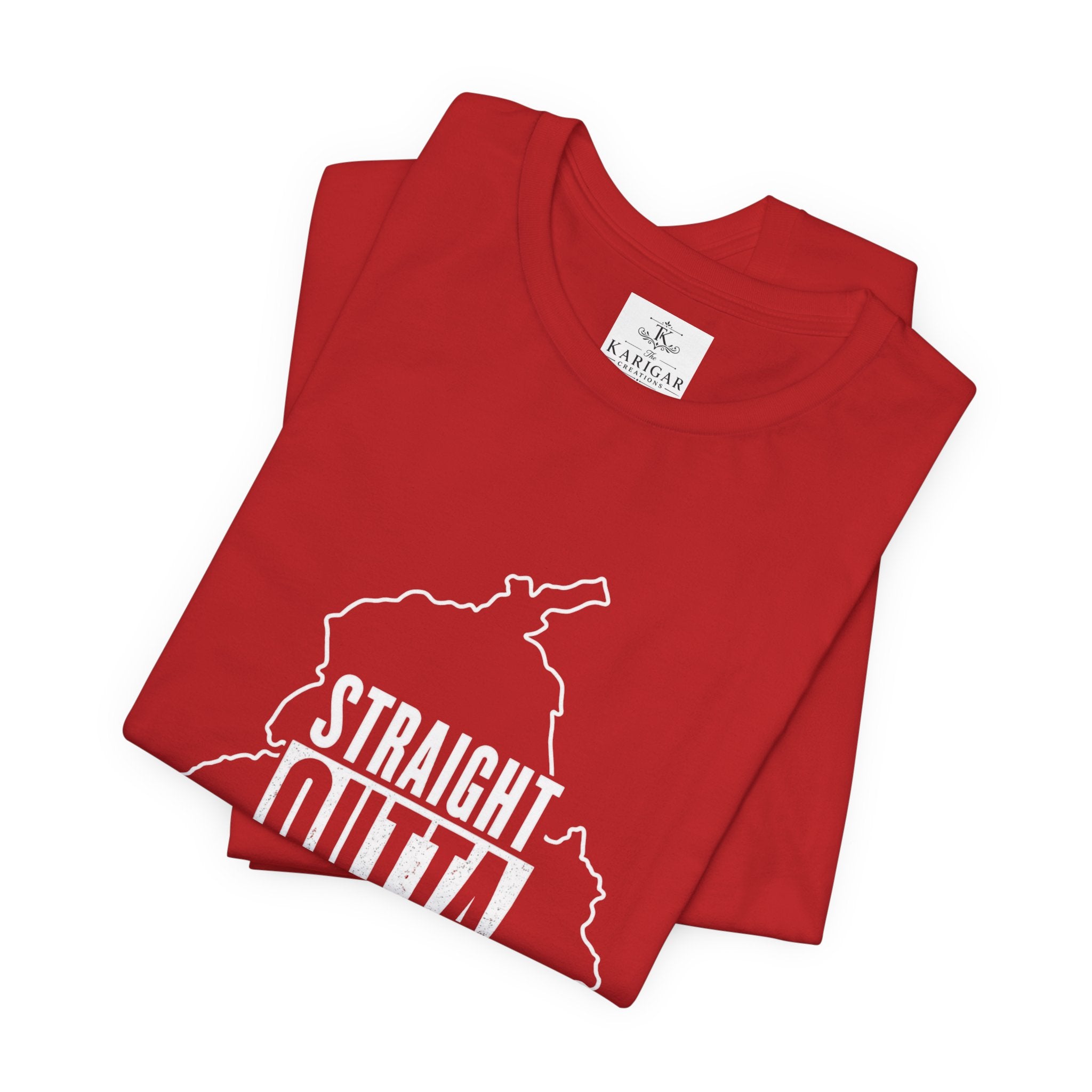 Straight Outta Punjab T-Shirt – Punjabi Pride Graphic Tee, Punjab Map Typography Shirt, Desi Streetwear Unisex Graphic Tee