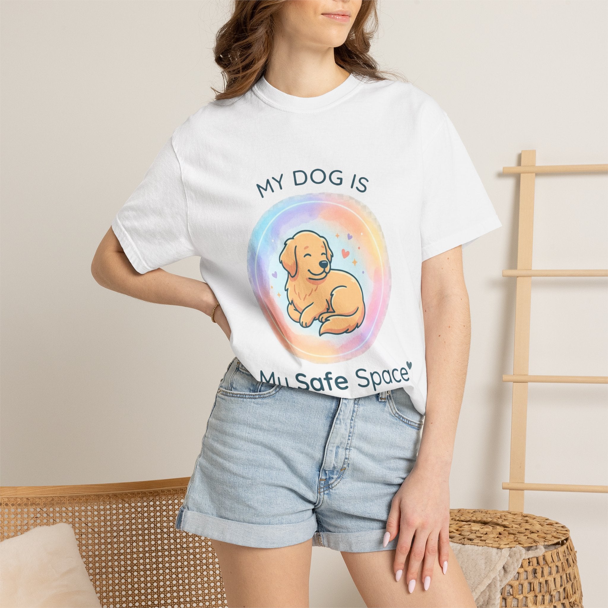My Dog My Safe Space Shirt Dog Lover T Shirt Cute Dog Shirt Pet Lover Tee Emotional Dog Quote Shirt