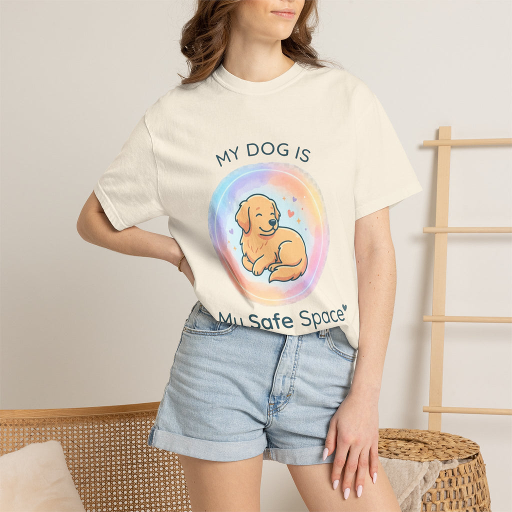 My Dog My Safe Space Shirt Dog Lover T Shirt Cute Dog Shirt Pet Lover Tee Emotional Dog Quote Shirt