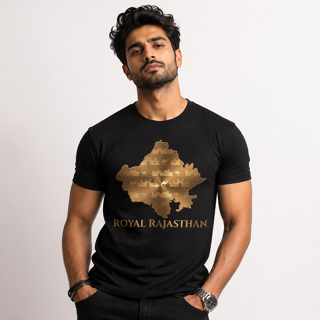 Nawabi Hyderabad T-Shirt Gold Map Graphic Tee Hyderabad Shirt Charminar Design Telangana Pride Unisex Gift