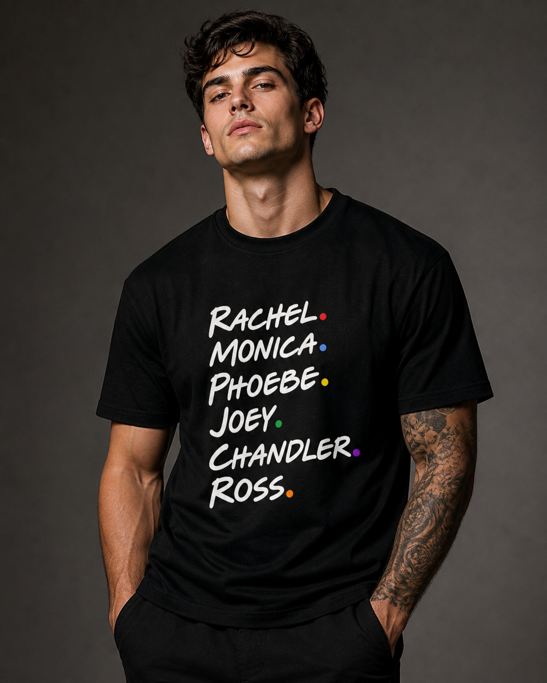 Friends Character Names T-Shirt