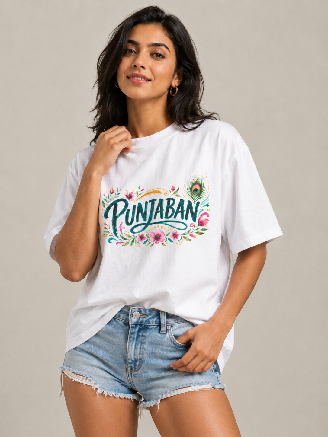 "Punjaban" Pride Oversized/ Relaxed T-Shirt