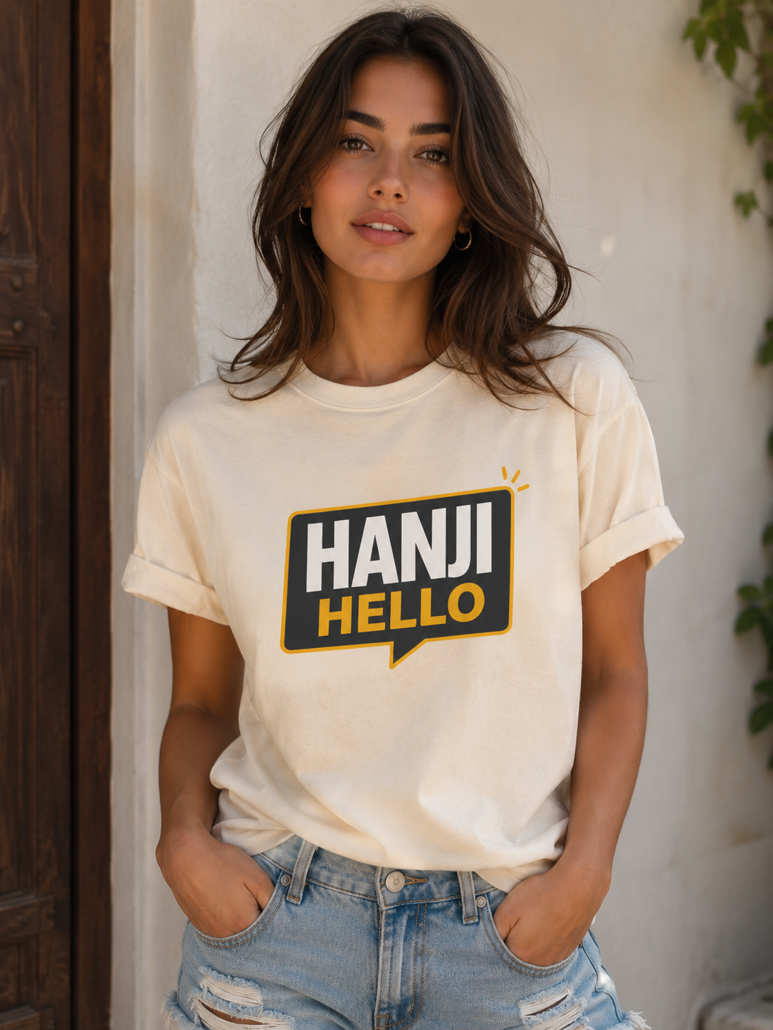 "Hanji Hello" T-Shirt