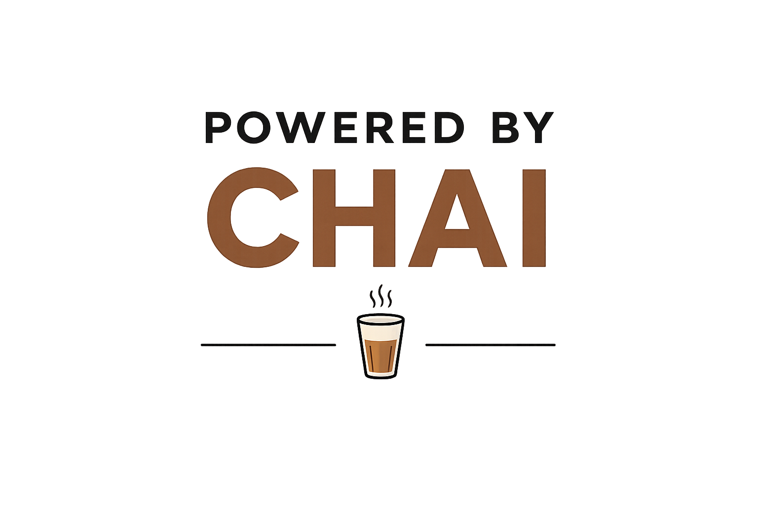 "Powered by Chai" T-Shirt