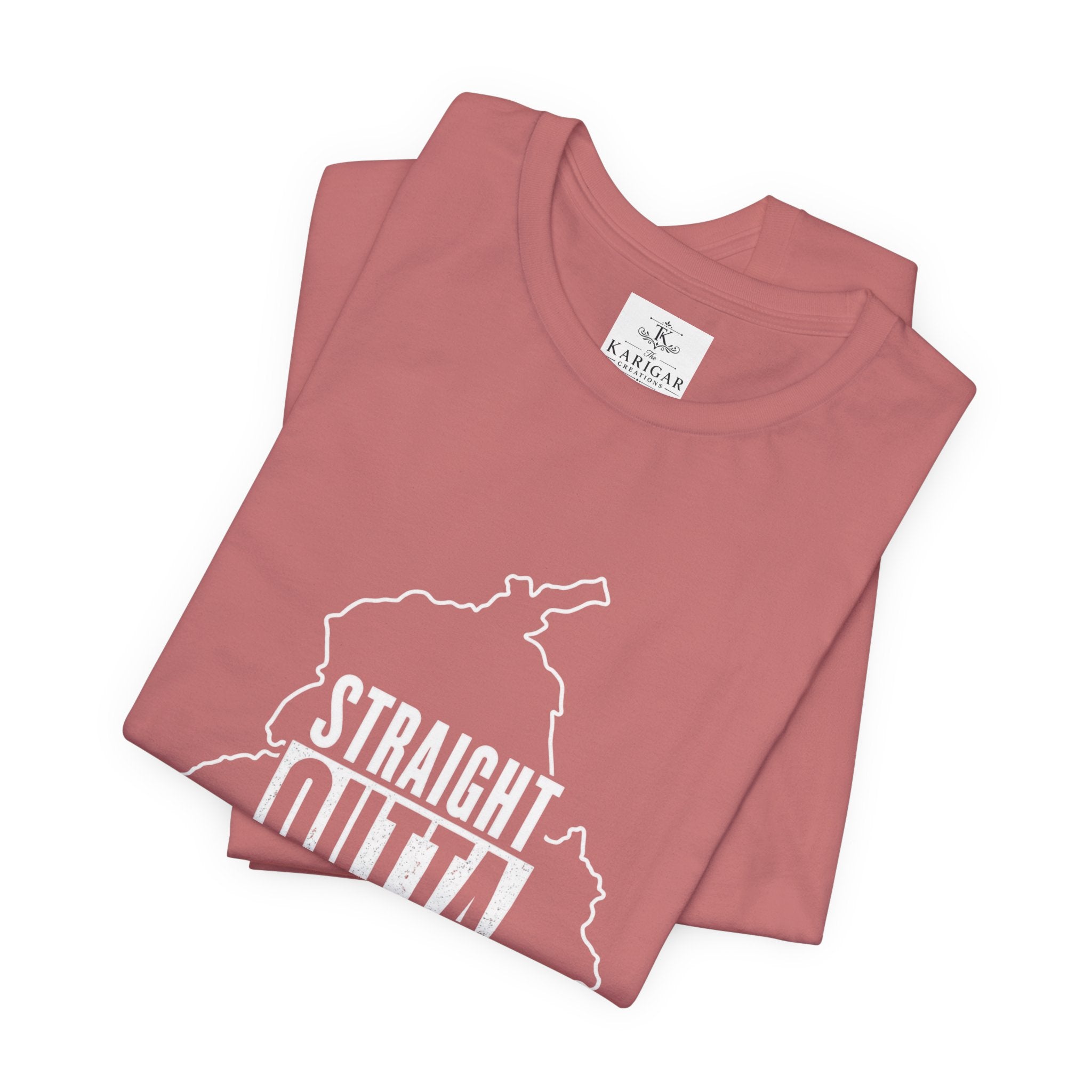Straight Outta Punjab T-Shirt – Punjabi Pride Graphic Tee, Punjab Map Typography Shirt, Desi Streetwear Unisex Graphic Tee