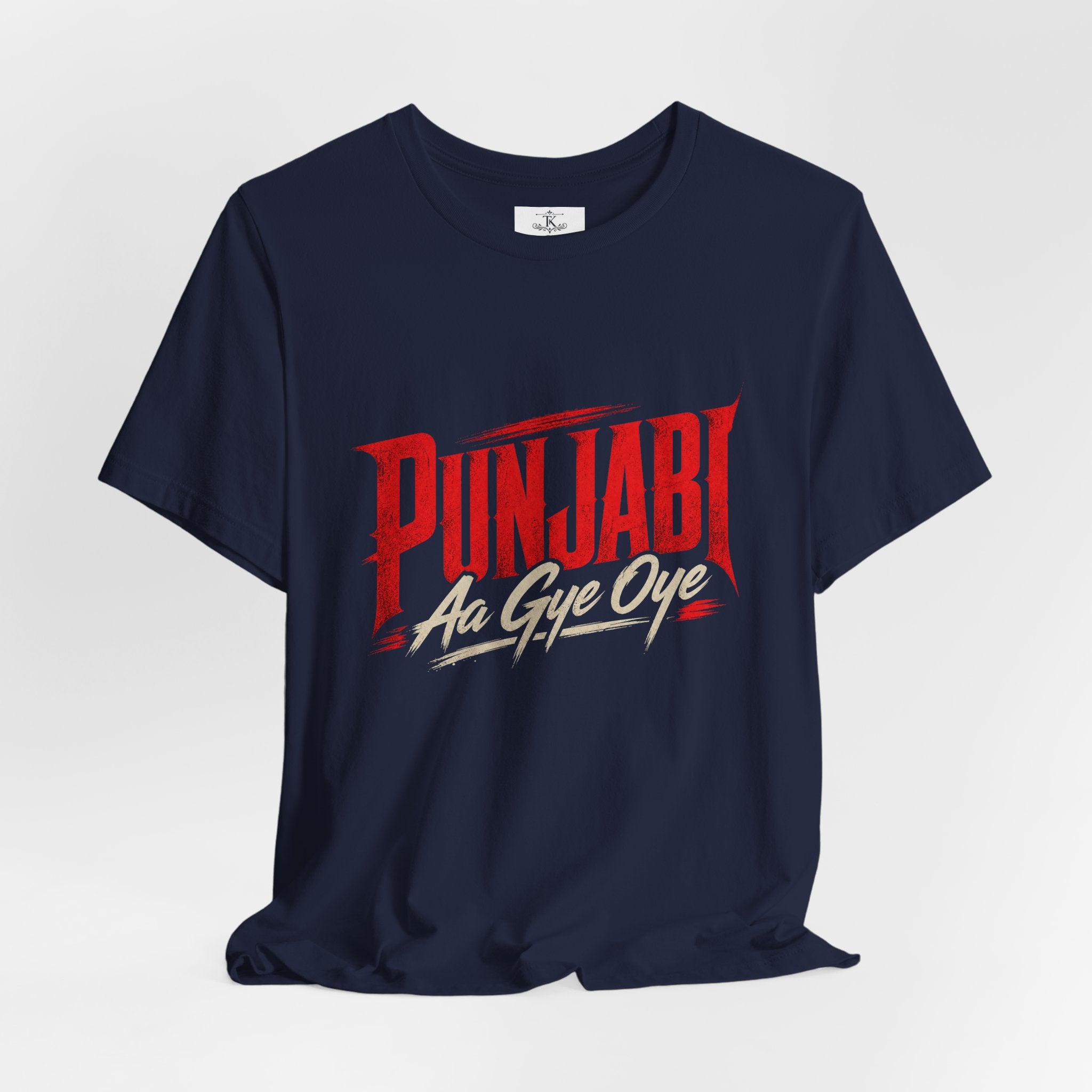 Punjabi Aa Gye Oye Tee Punjabi Pride Typography T-Shirt