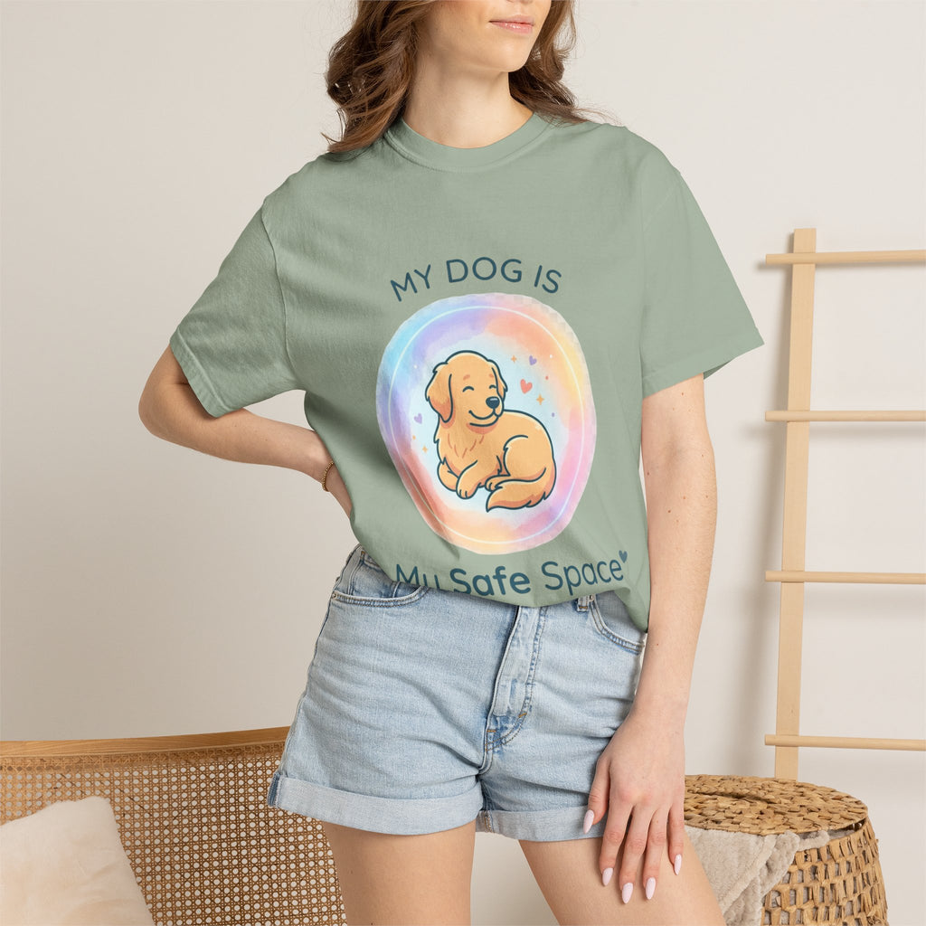 My Dog My Safe Space Shirt Dog Lover T Shirt Cute Dog Shirt Pet Lover Tee Emotional Dog Quote Shirt
