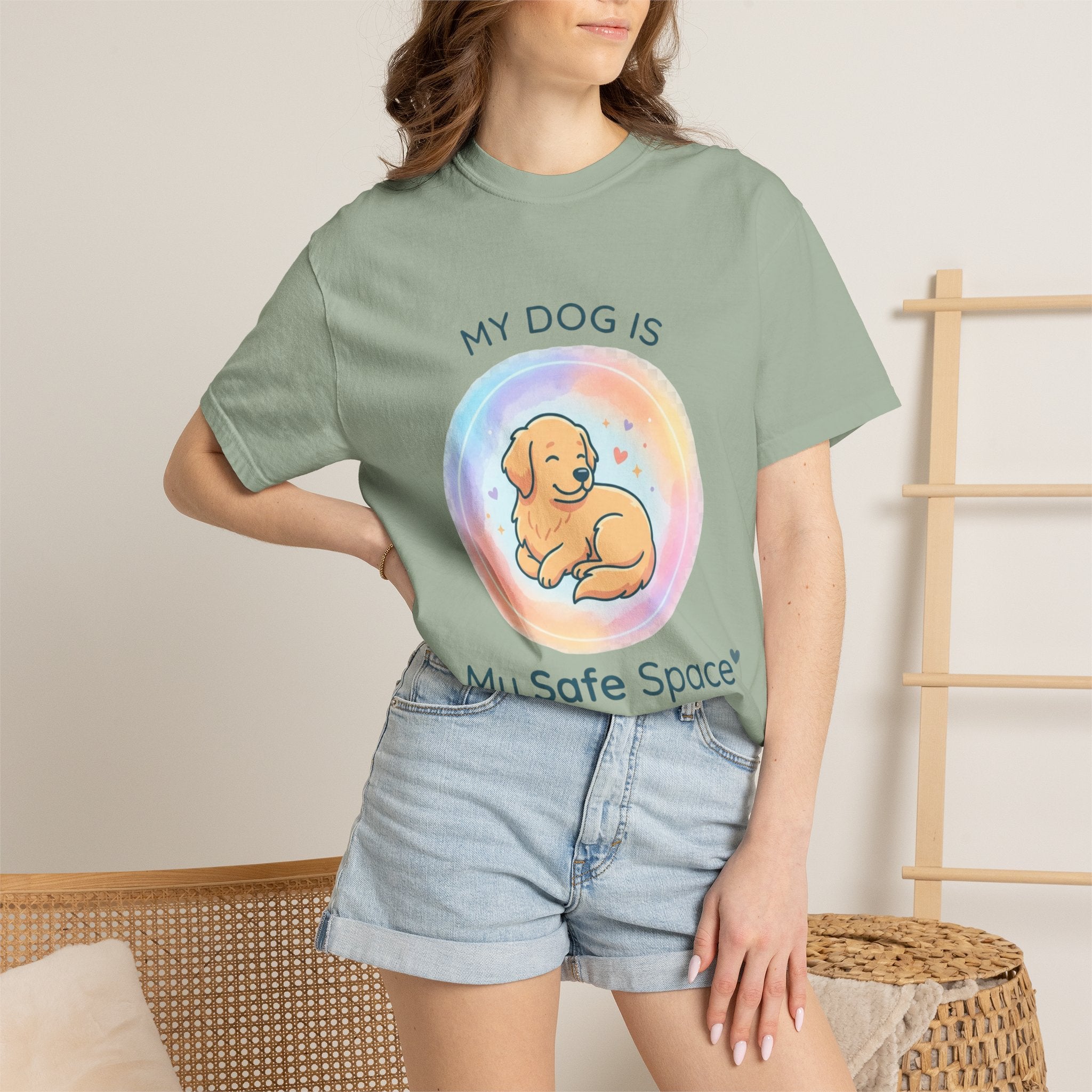 My Dog My Safe Space Shirt Dog Lover T Shirt Cute Dog Shirt Pet Lover Tee Emotional Dog Quote Shirt
