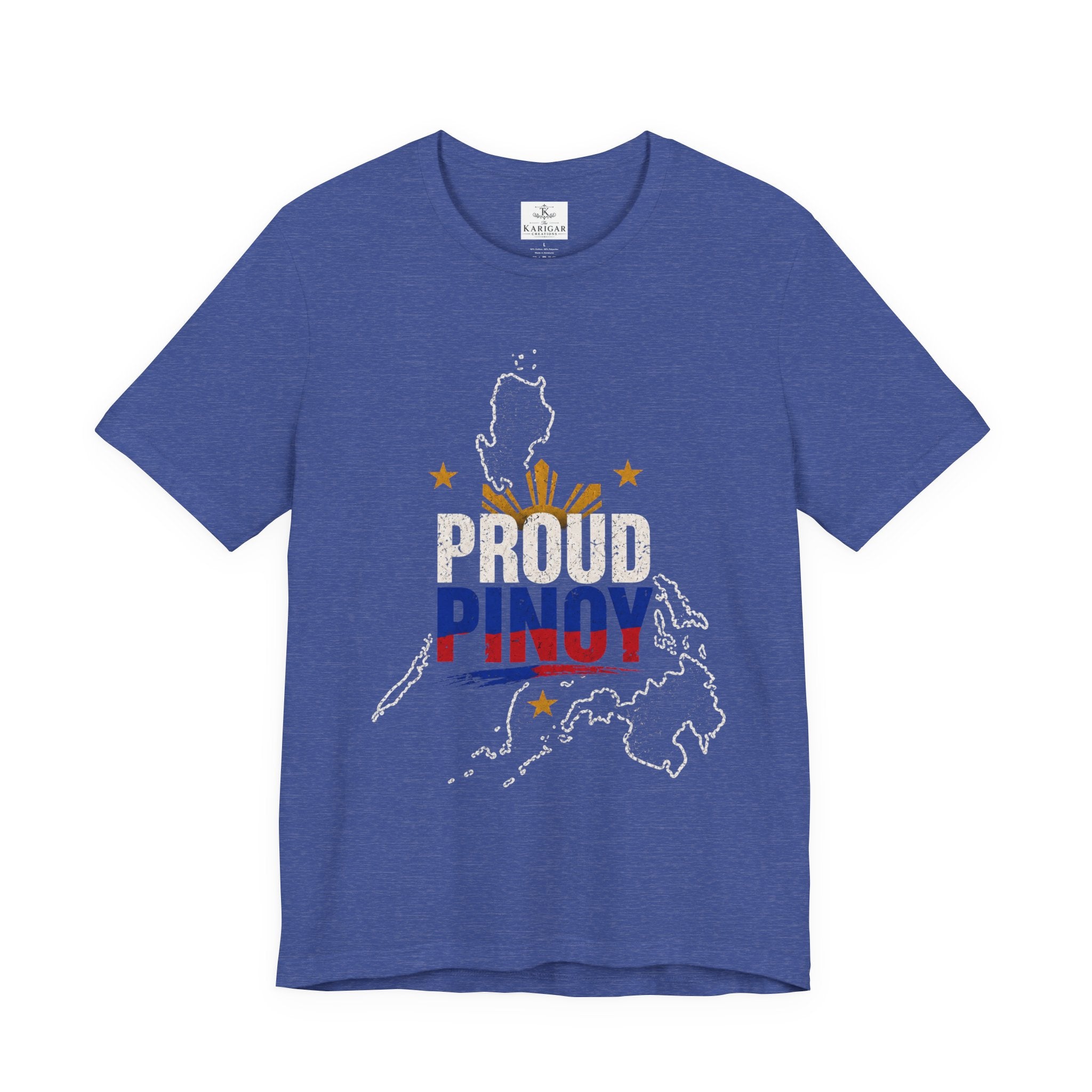 Philippines T-Shirt Proud Pinoy Shirt Filipino Flag Graphic Tee Philippine Map Shirt Unisex Gift for Filipinos Travel Souvenirrs