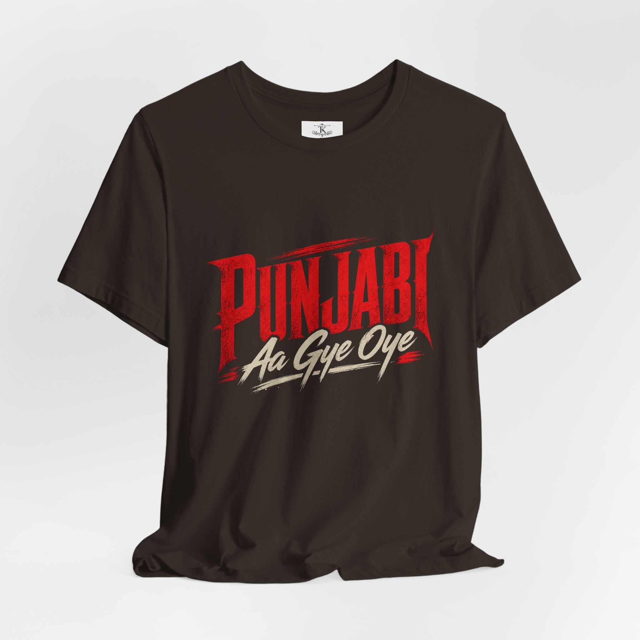 Punjabi Aa Gye Oye Tee Punjabi Pride Typography T-Shirt