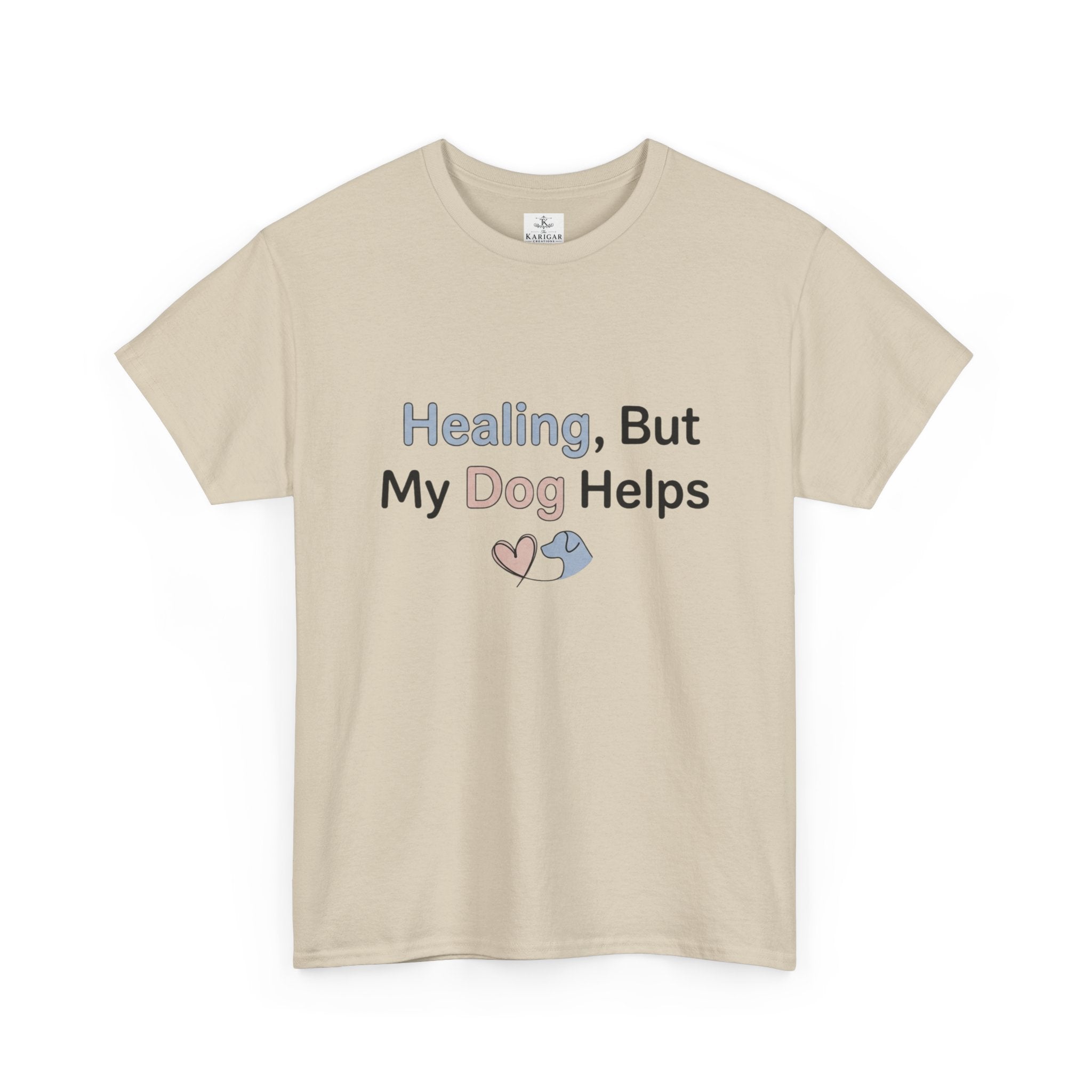 Healing But My Dog Helps Shirt Dog Lover Tee Mental Health Support Shirt Cute Dog Mom Gift Pet Lover T Shirt