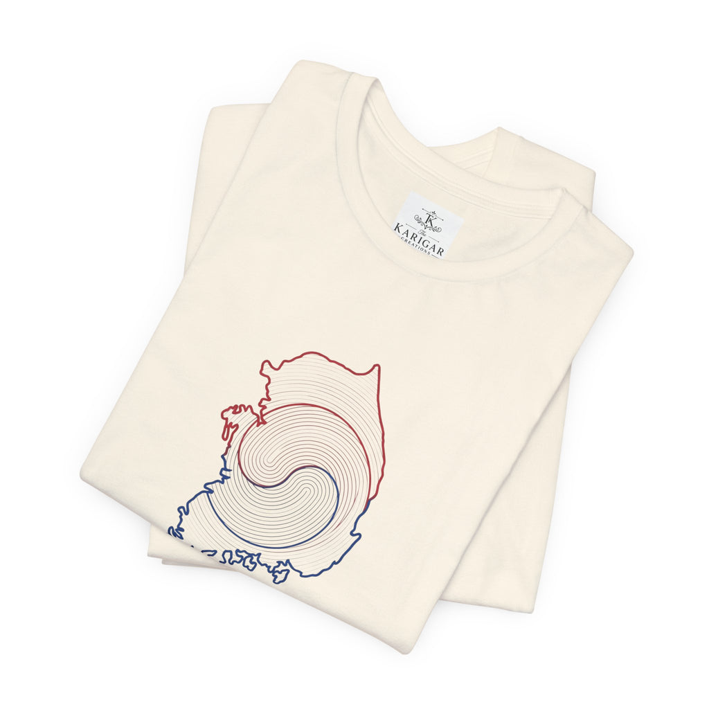 Seoul Vibes T-Shirt – Korea Map Graphic Tee, Minimalist Hangul Aesthetic Shirt, Korean Streetwear Unisex Graphic Tee