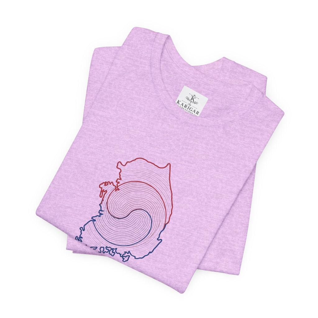 Seoul Vibes T-Shirt – Korea Map Graphic Tee, Minimalist Hangul Aesthetic Shirt, Korean Streetwear Unisex Graphic Tee