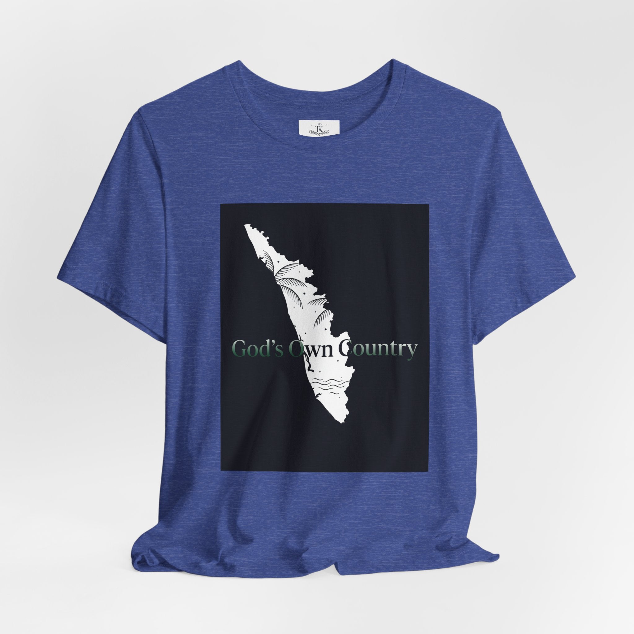 Gods Own Country T-Shirt Kerala Map Graphic Tee Kerala Outline Shirt India Travel Souvenir Unisex Gift