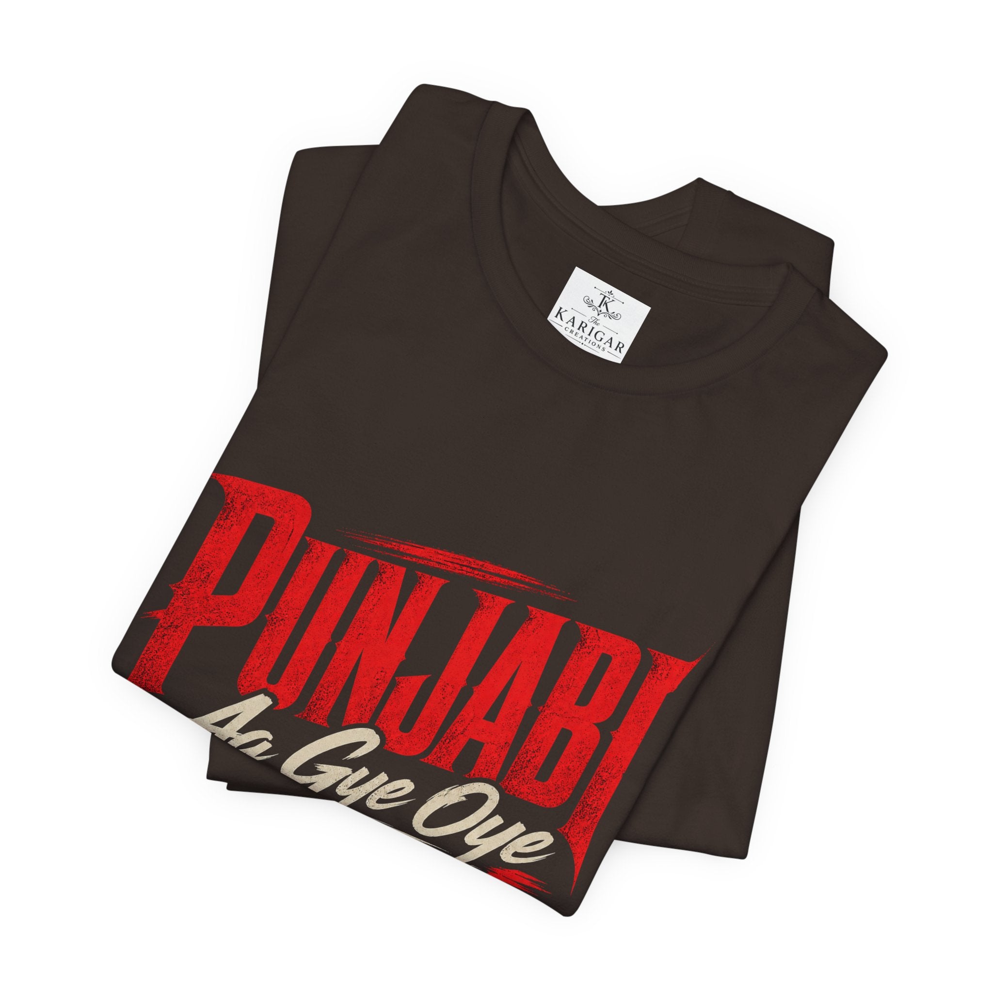 Punjabi Aa Gye Oye Tee Punjabi Pride Typography T-Shirt
