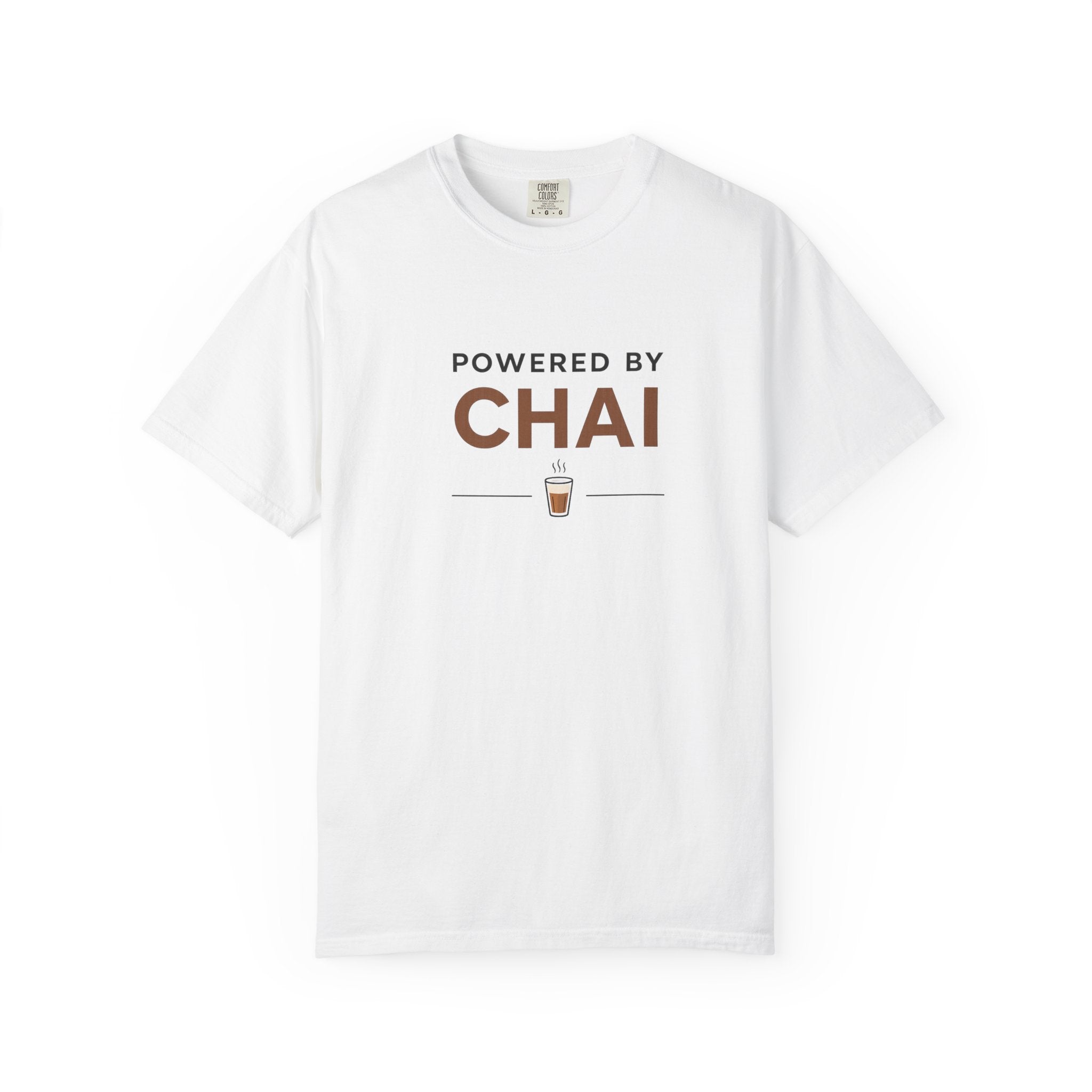 Powered by Chai — Back View | The Karigar Creations