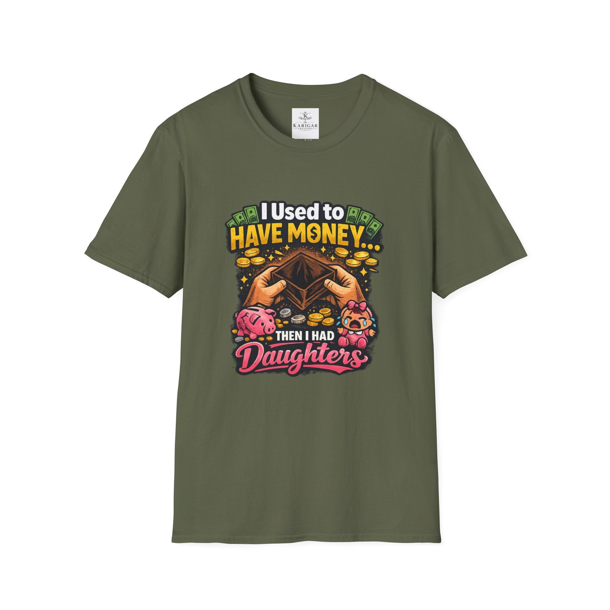 I Used To Have Money Then I Had Daughters Shirt Funny Dad T Shirt Girl Dad Shirt Dad Humor Tee Fathers Day Gift