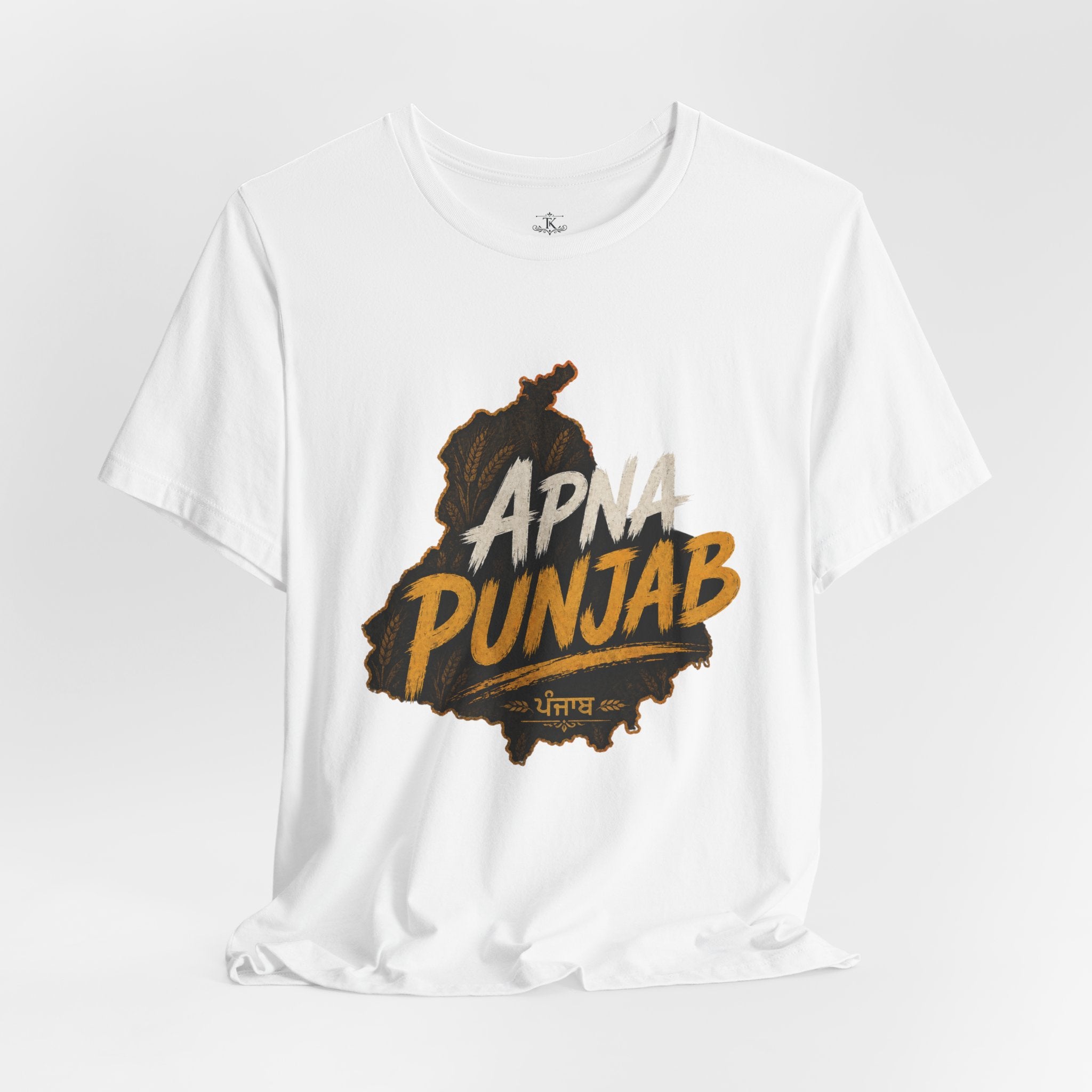 Apna Punjab T-Shirt Punjab Map Graphic Tee Punjabi Typography Shirt Punjabi Pride Unisex Desi Streetwear Gift