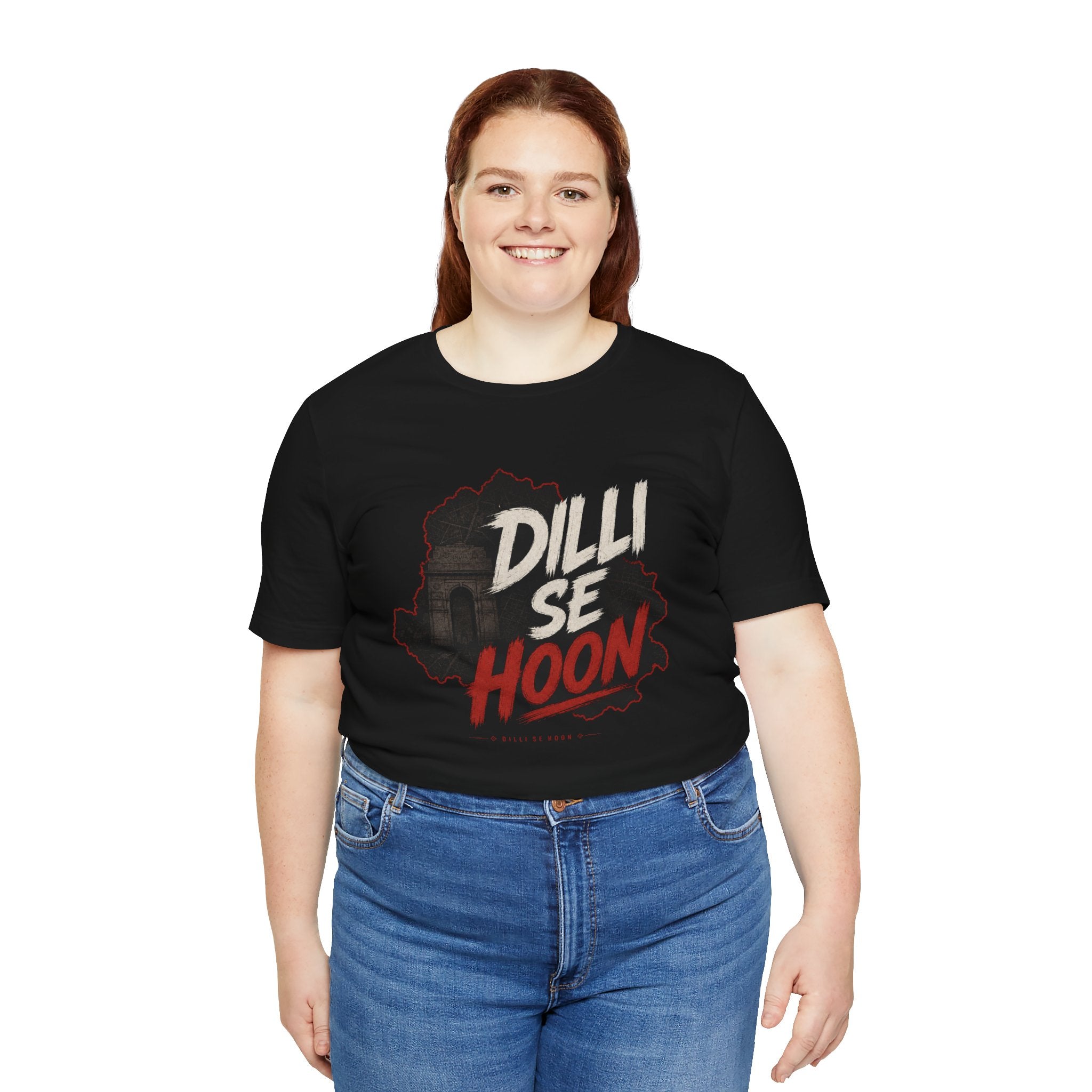 Dilli Se Hoon T-Shirt Delhi Skyline Typography Tee India Pride Shirt Desi Streetwear Unisex Graphic Gift
