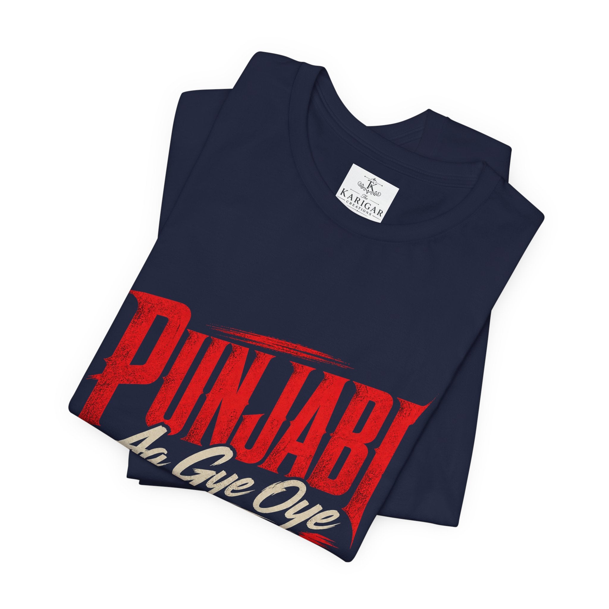 Punjabi Aa Gye Oye Tee Punjabi Pride Typography T-Shirt