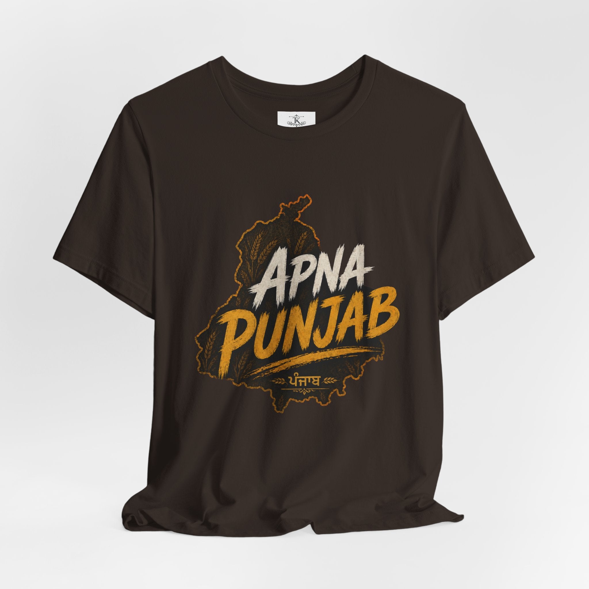 Apna Punjab T-Shirt Punjab Map Graphic Tee Punjabi Typography Shirt Punjabi Pride Unisex Desi Streetwear Gift