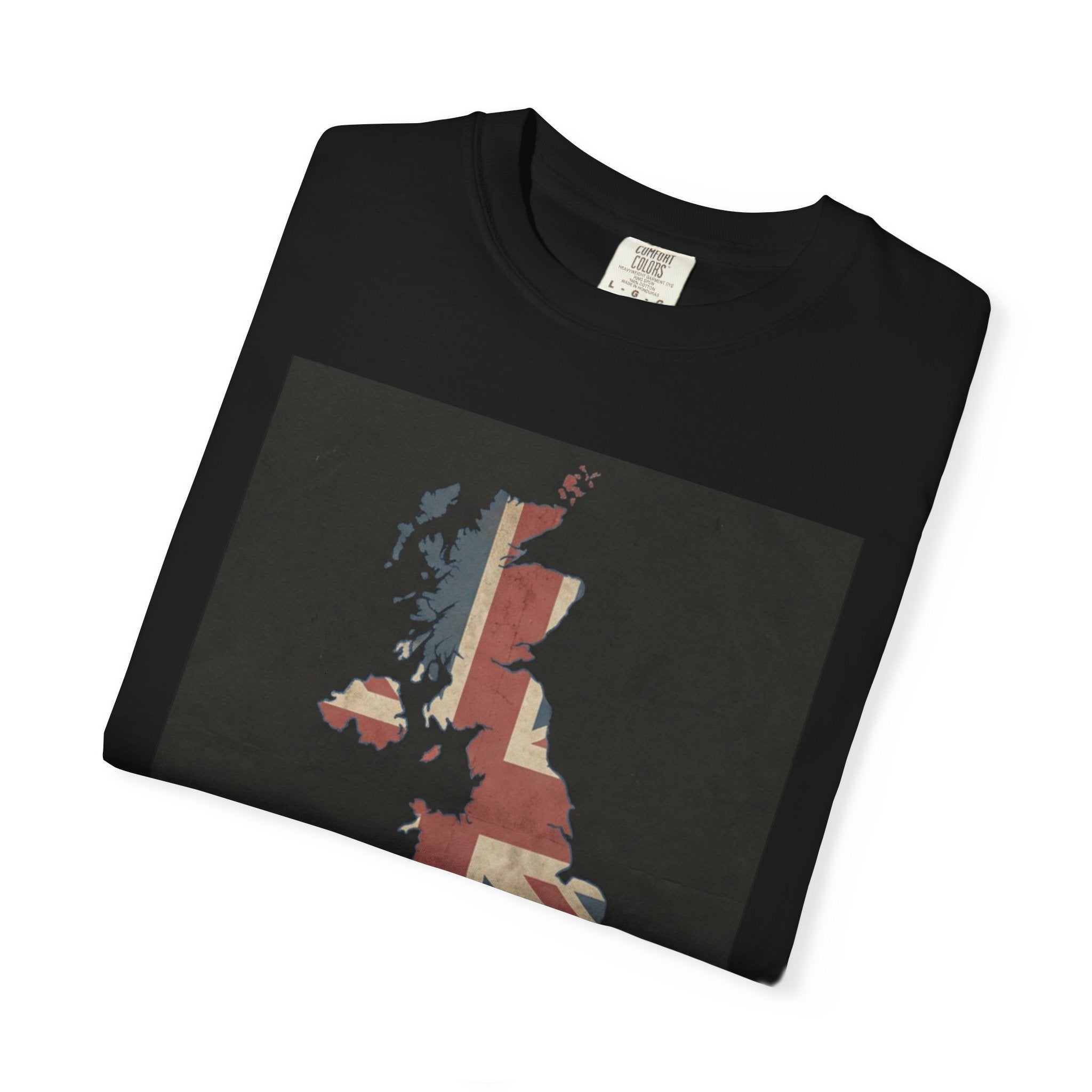 London Calling T-Shirt – UK Map Graphic Tee, Union Jack Vintage Shirt, British Streetwear Unisex Graphic Tee