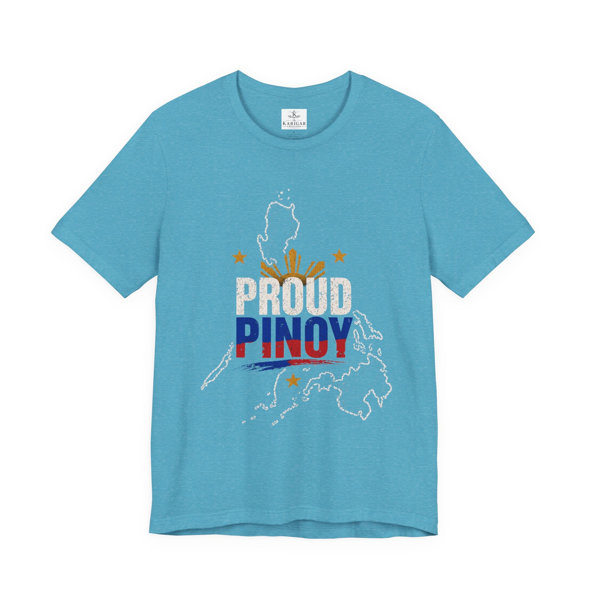 Philippines T-Shirt Proud Pinoy Shirt Filipino Flag Graphic Tee Philippine Map Shirt Unisex Gift for Filipinos Travel Souvenirrs