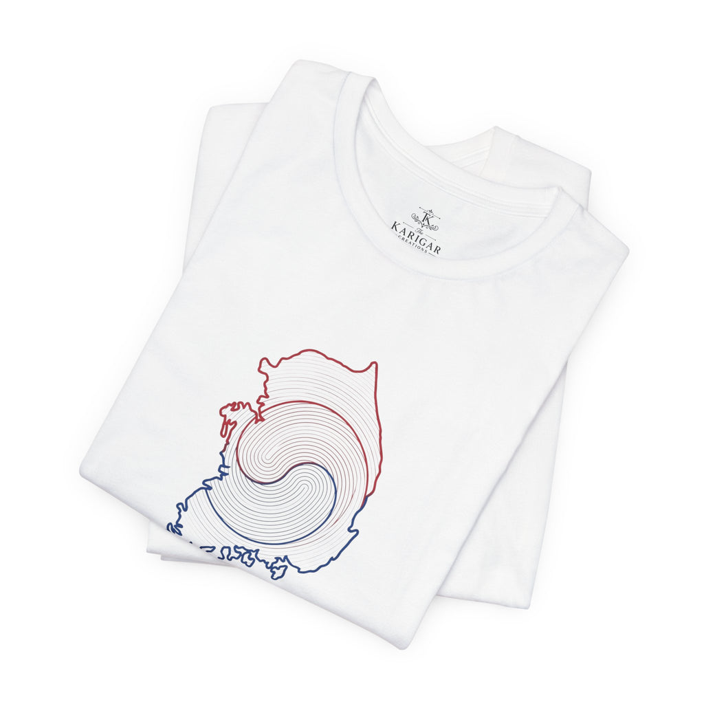 Seoul Vibes T-Shirt – Korea Map Graphic Tee, Minimalist Hangul Aesthetic Shirt, Korean Streetwear Unisex Graphic Tee