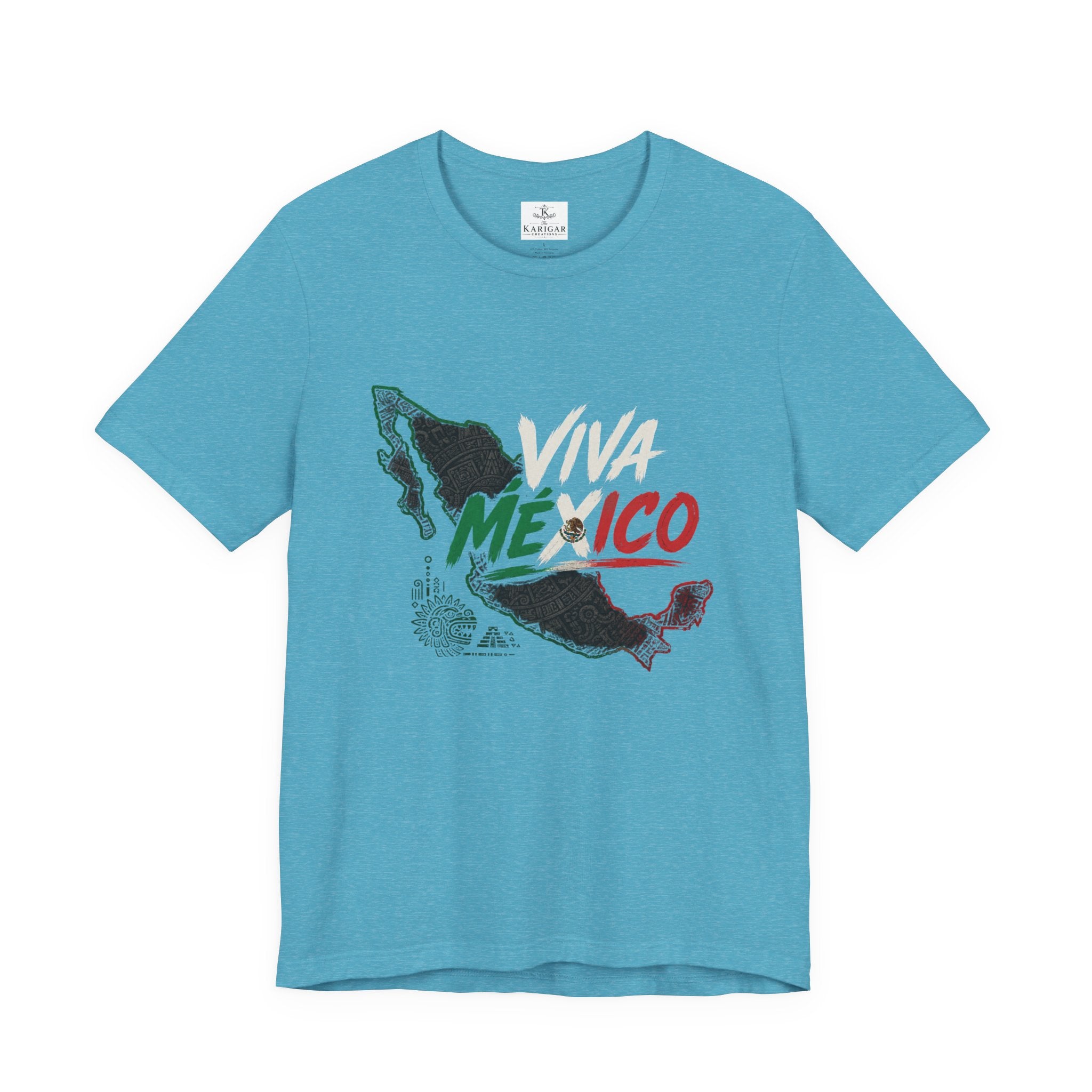 Viva Mexico T-Shirt Mexican Flag Colors Shirt Mexico Map Graphic Tee Proud Mexican Shirt Travel Souvenir Unisex Gift